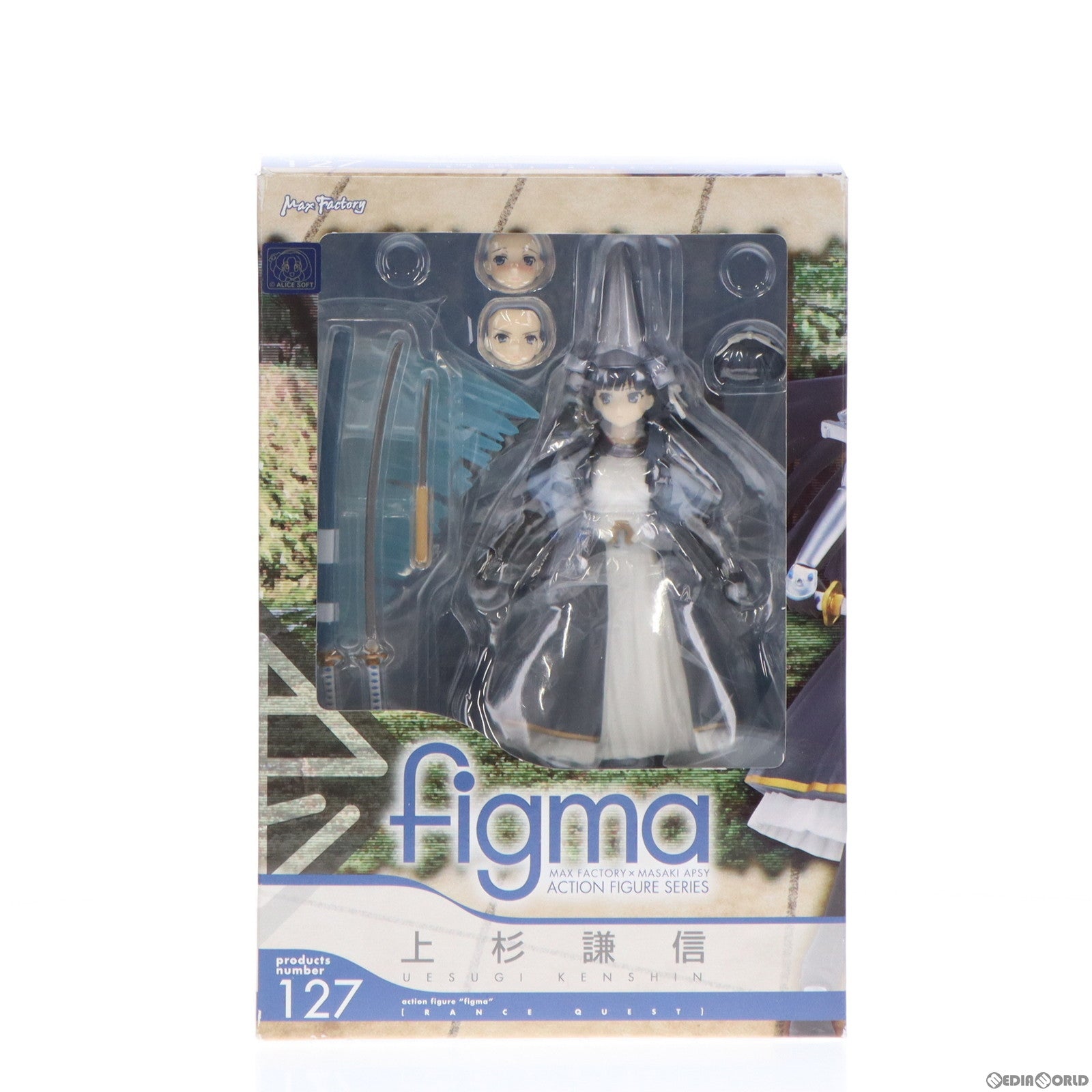 【中古即納】[FIG]figma(フィグマ) 127 上杉謙信(うえすぎけんしん) ランス・クエスト 完成品 可動フィギュア マックスファクトリー(20120331)