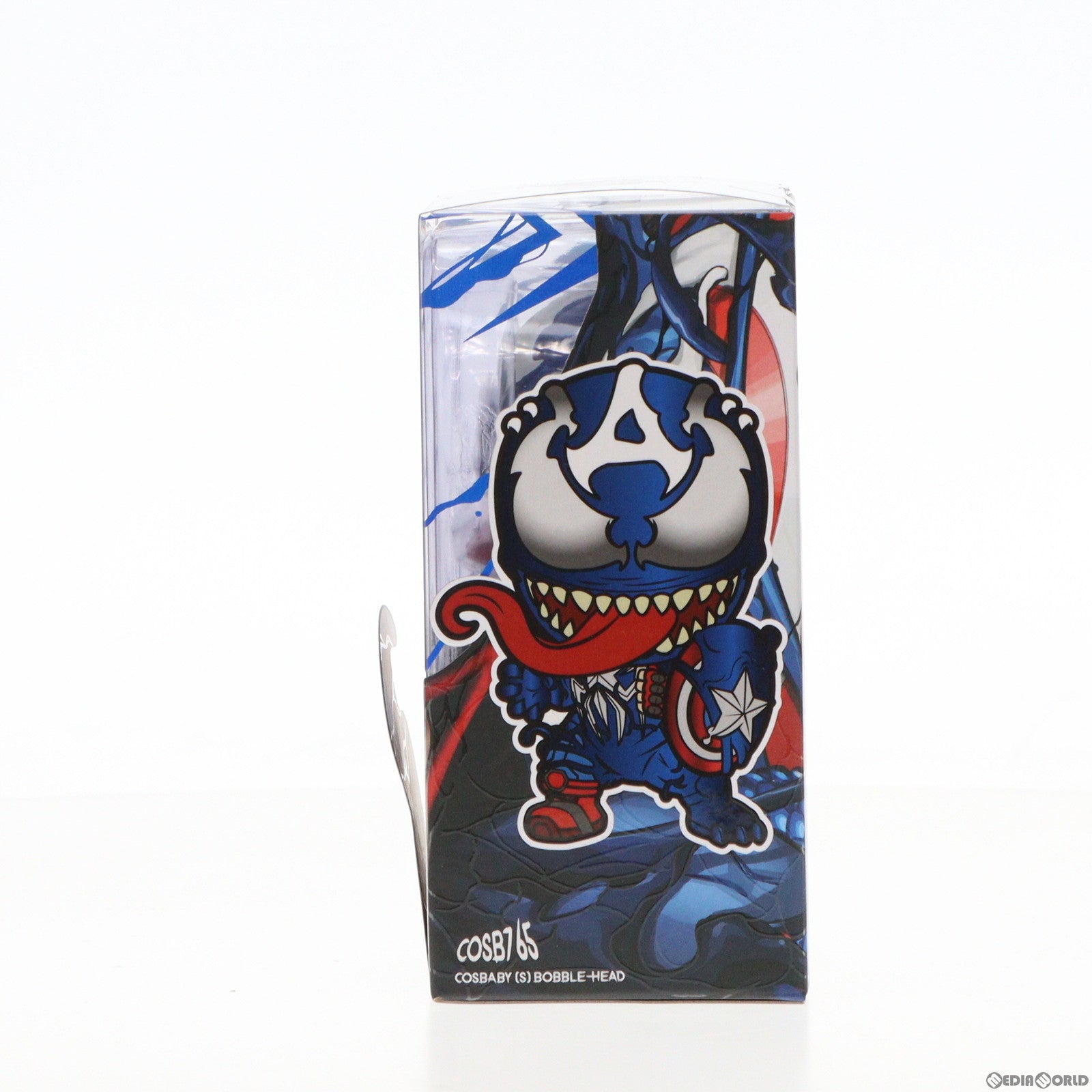【中古即納】[FIG] コスベイビー Sサイズ キャプテン・アメリカ(ヴェノム版) スパイダーマン:マキシマム・ヴェノム 完成品 フィギュア(COS#765) ホットトイズ(20201130)
