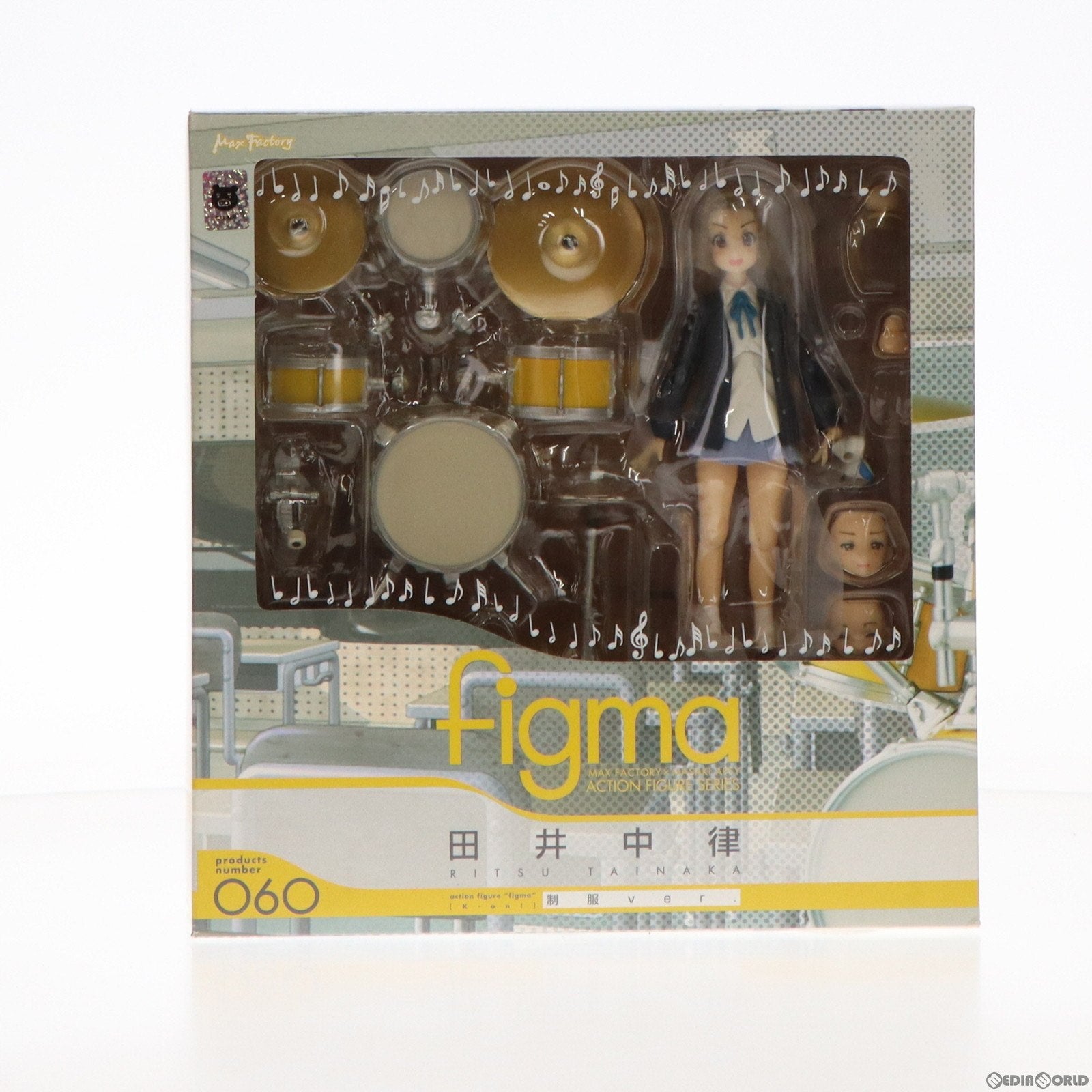 【中古即納】[FIG] (2次出荷) figma(フィグマ) 060 田井中律(たいなかりつ) 制服ver. けいおん! 完成品 可動フィギュア マックスファクトリー(20100831)
