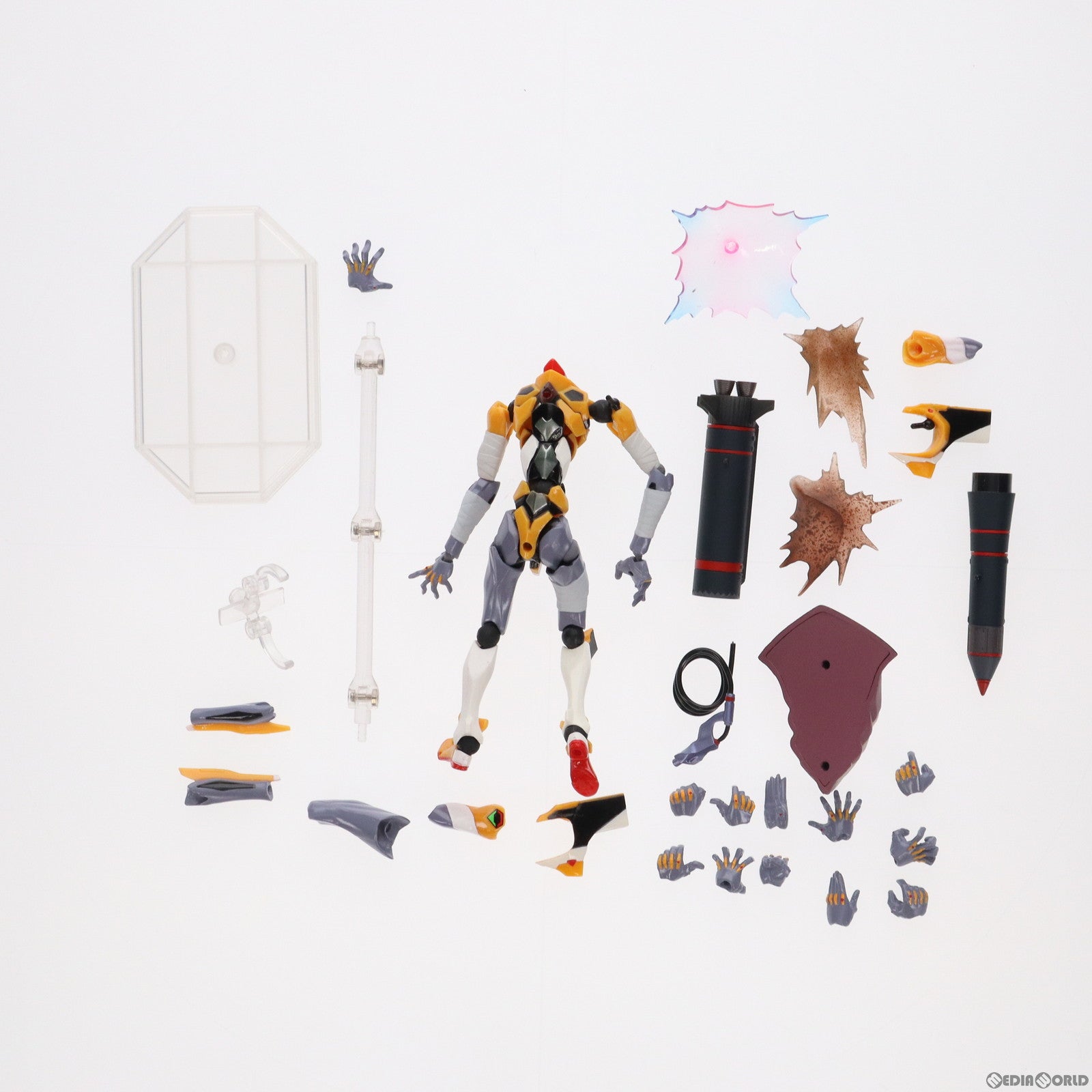 【中古即納】[FIG]リボルテック EVANGELION EVOLUTION エヴァンゲリオン零号機(改) ヱヴァンゲリヲン新劇場版:破 完成品 フィギュア(EV-010) 海洋堂(20180216)