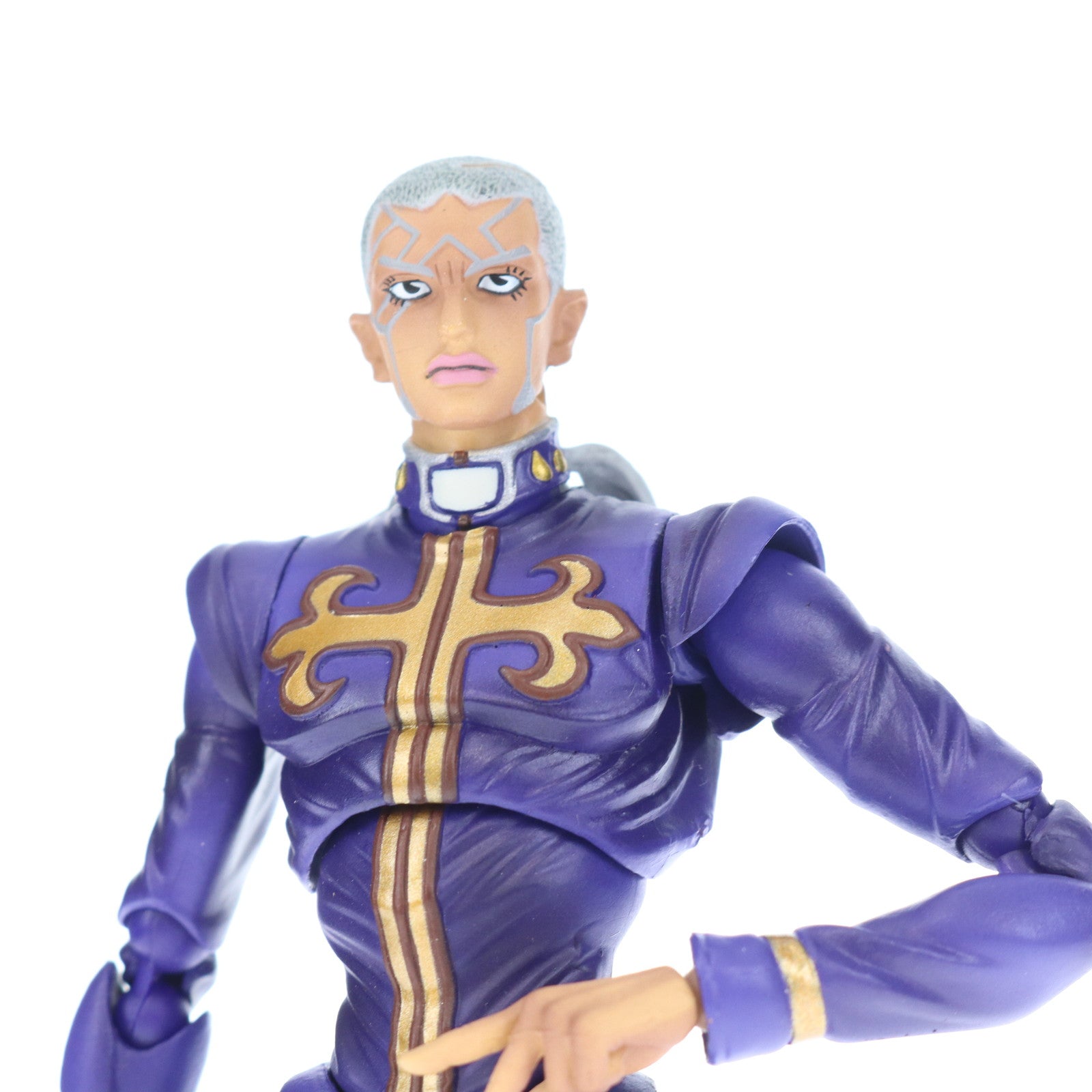 中古即納】[FIG]超像可動 77. エンリコ・プッチ(荒木飛呂彦指定カラー) ジョジョの奇妙な冒険 第六部 ストーンオーシャン 完成品 可動フィギュア  メディコス・エンタテインメント