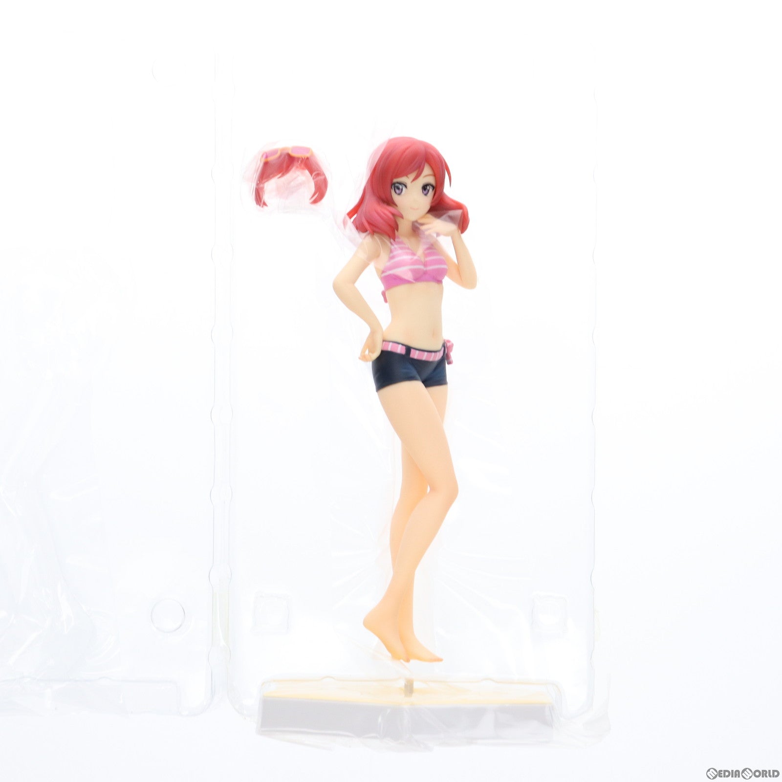 【中古即納】[FIG]BEACH QUEENS(ビーチクイーンズ) 西木野真姫(にしきのまき) ラブライブ! 1/10 完成品 フィギュア(NF-263) ウェーブ(WAVE)(20140711)