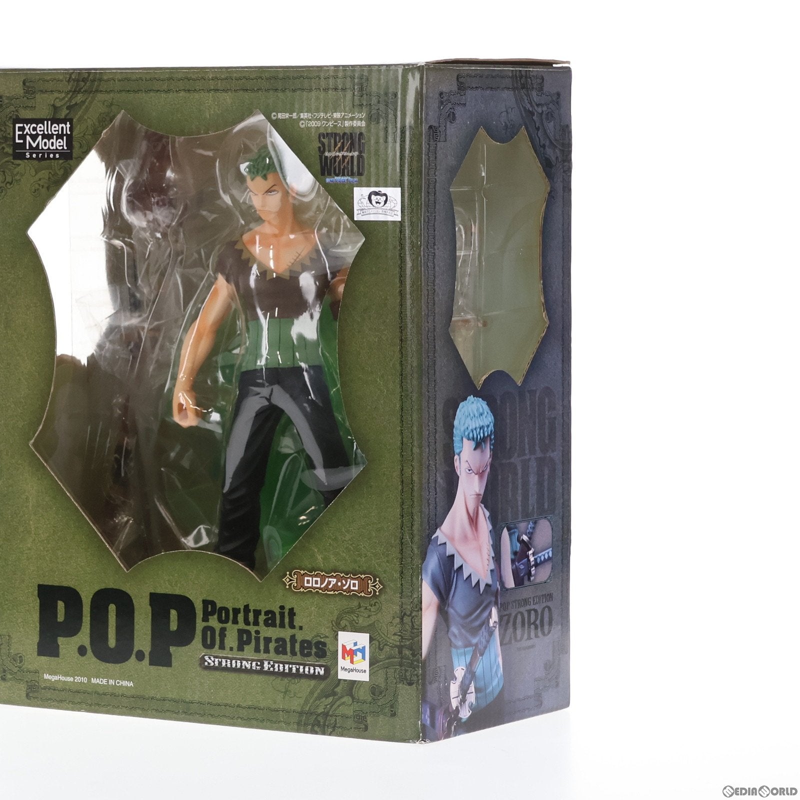 【中古即納】[FIG]Portrait.Of.Pirates P.O.P STRONG EDITION ロロノア・ゾロ ONE PIECE FILM STRONG WORLD(ワンピース フィルム ストロングワールド) 1/8 完成品 フィギュア メガハウス(20100227)