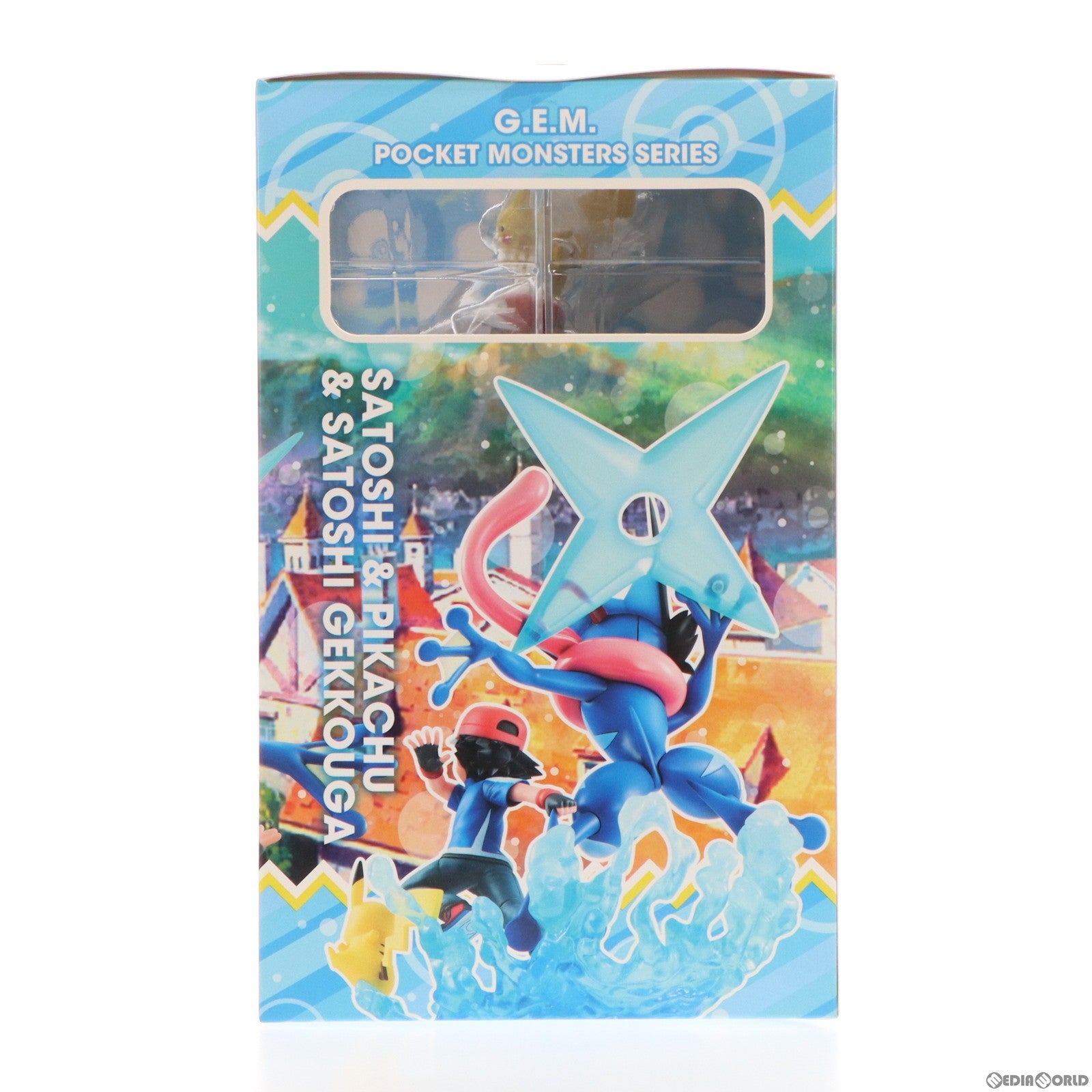 中古即納】[FIG]G.E.M.シリーズ サトシ&ピカチュウ&サトシゲッコウガ ポケットモンスター 完成品 フィギュア メガハウス