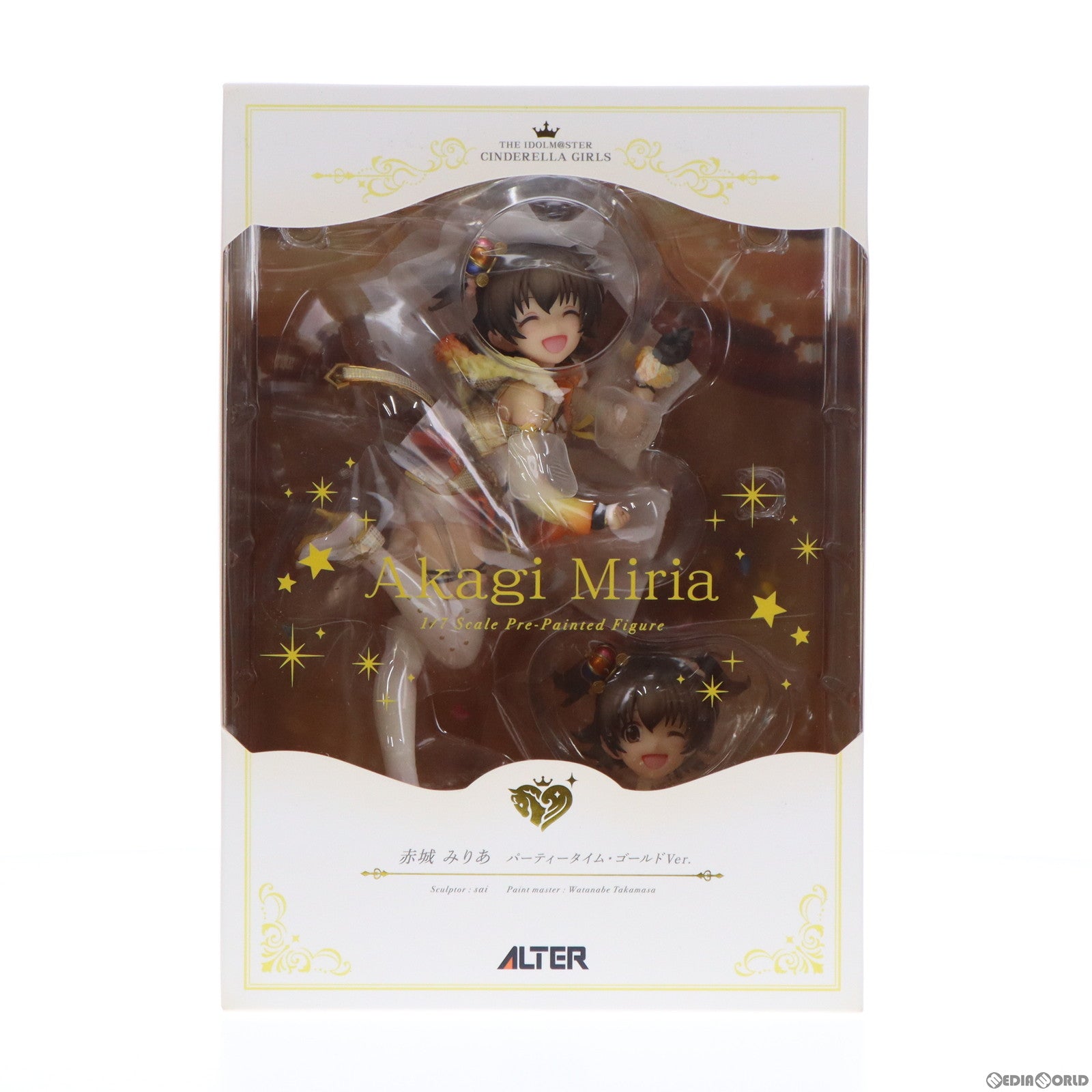 【中古即納】[FIG]赤城みりあ(あかぎみりあ) パーティータイム・ゴールドVer. アイドルマスター シンデレラガールズ 1/7 完成品 フィギュア アルター(20150831)