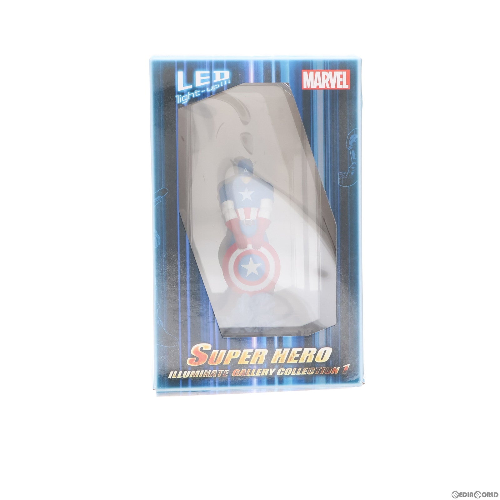 【中古即納】[FIG] Super Hero Illuminate Gallery Collection 1 キャプテンアメリカ Marvel(マーベル) 完成品 フィギュア Topi(トッピ) (20180131)