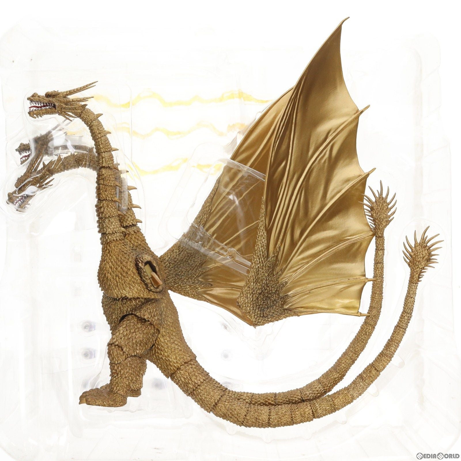 【中古即納】[FIG] S.H.MonsterArts(モンスターアーツ) キングギドラ ゴジラvsキングギドラ 完成品 可動フィギュア バンダイ(20120929)