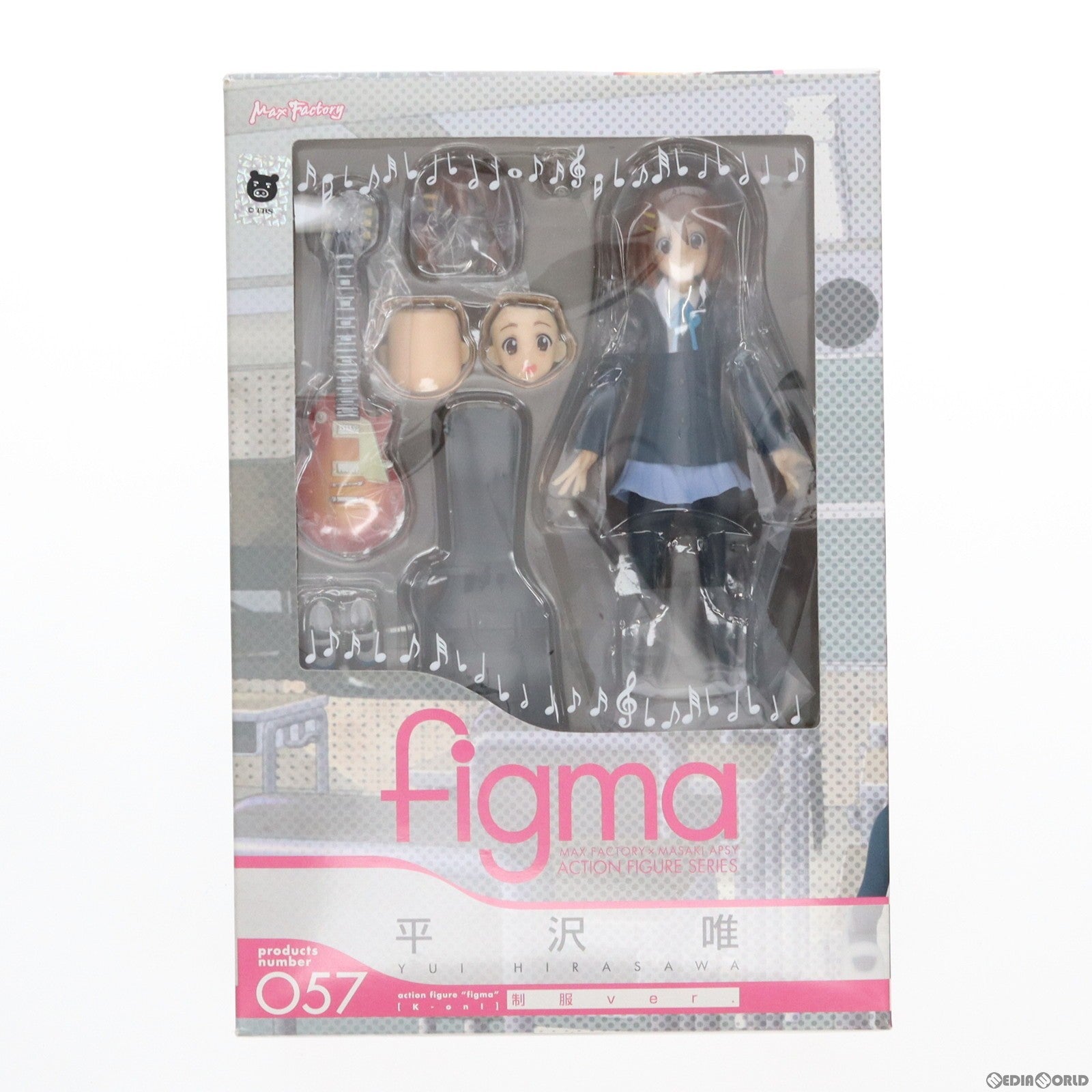 【中古即納】[FIG] figma(フィグマ) 057 平沢唯(ひらさわゆい) 制服Ver. けいおん! 完成品 可動フィギュア マックスファクトリー(20100131)