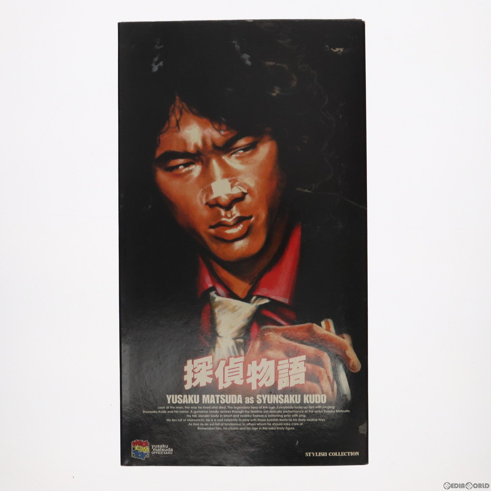 【中古即納】[FIG] 松田優作as工藤俊作 黒スーツ(赤シャツ) ver. STYLISH COLLECTION MEDSC014 探偵物語 完成品 可動フィギュア メディコム・トイ(20001109)