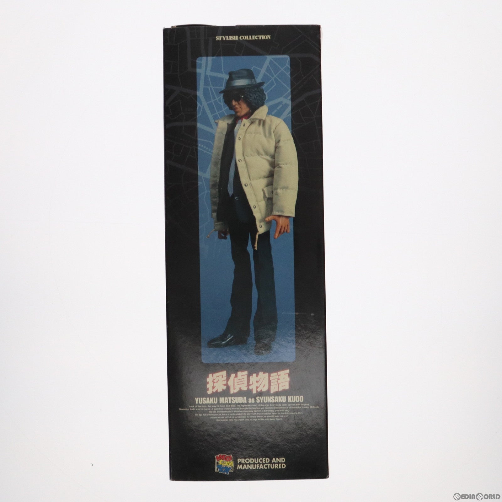 中古即納】[FIG]松田優作as工藤俊作 黒スーツ(赤シャツ)ver. STYLISH COLLECTION MEDSC014 探偵物語 完成品 可動 フィギュア メディコム・トイ