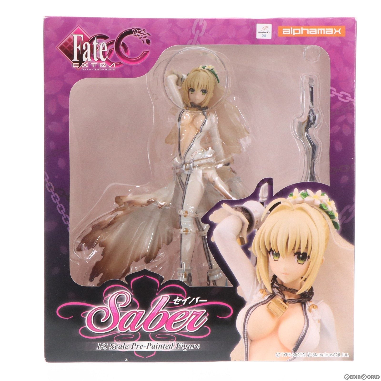 【中古即納】[FIG]セイバー Fate/EXTRA CCC(フェイト/エクストラCCC) 1/8 完成品 フィギュア アルファマックス(20140727)