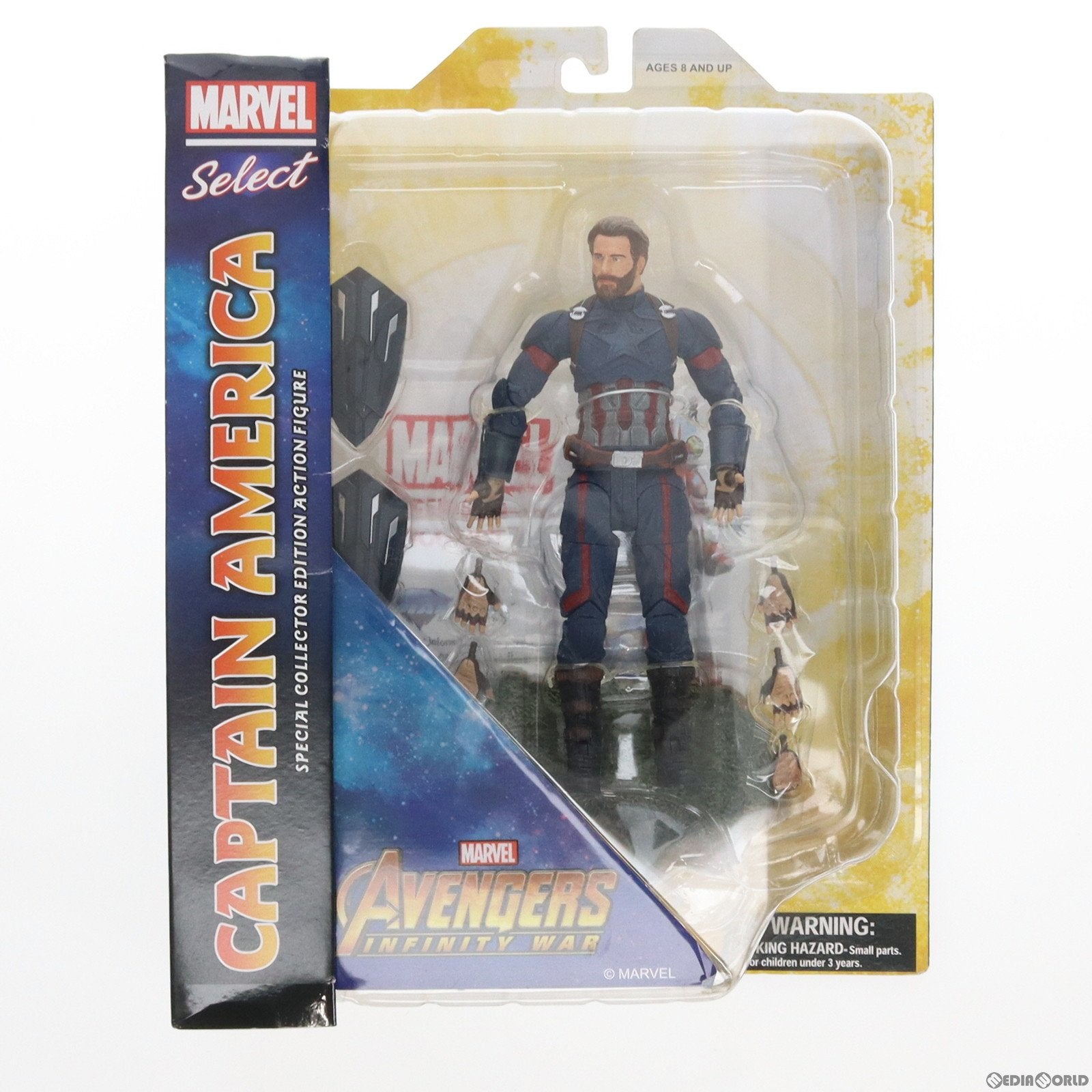 【中古即納】[FIG] マーベル・セレクト キャプテン・アメリカ アベンジャーズ/インフィニティ・ウォー 完成品 アクションフィギュア ダイアモンドセレクト(20190731)