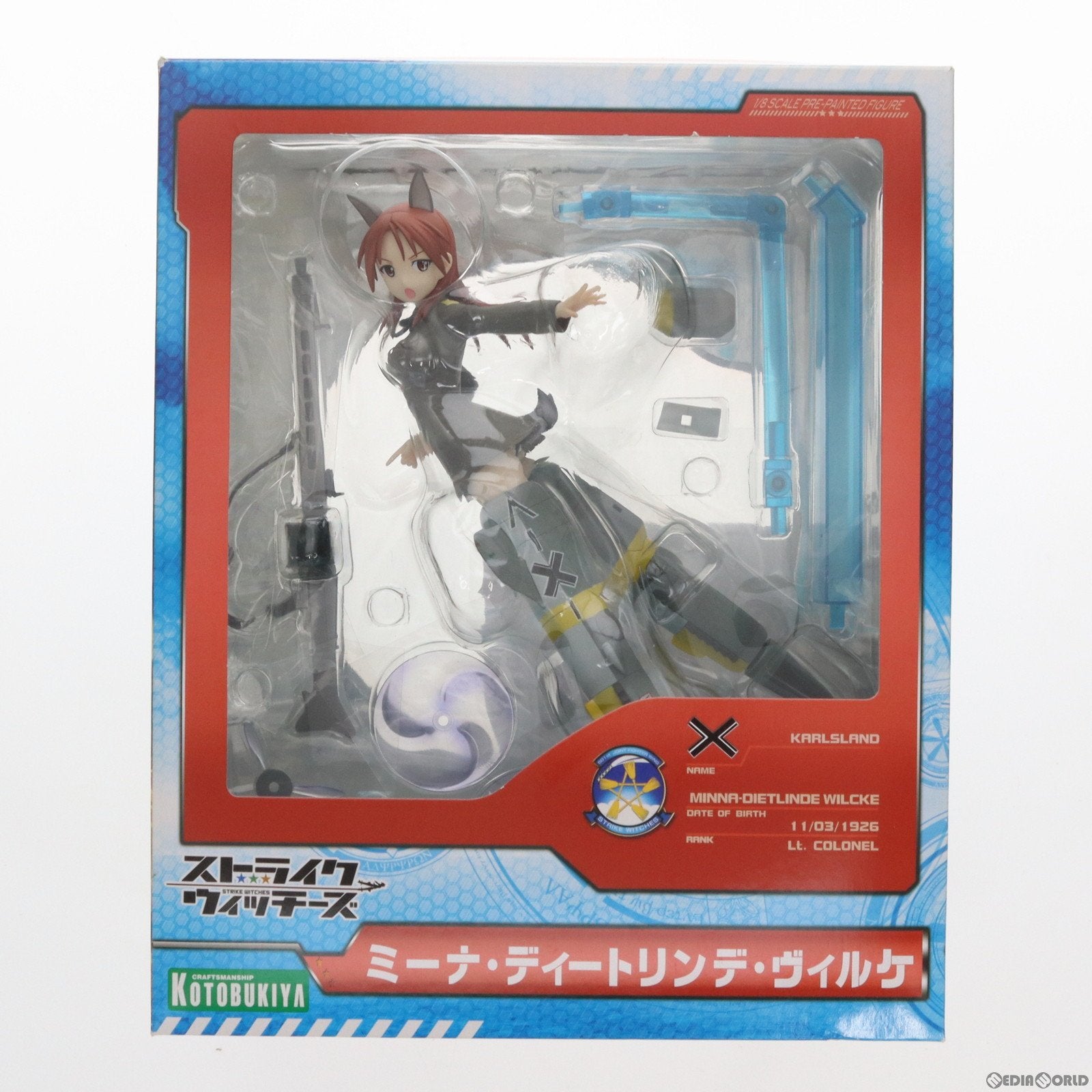 【中古即納】[FIG]ミーナ・ディートリンデ・ヴィルケ ストライクウィッチーズ 1/8 完成品 フィギュア(PP350) コトブキヤ(20111026)