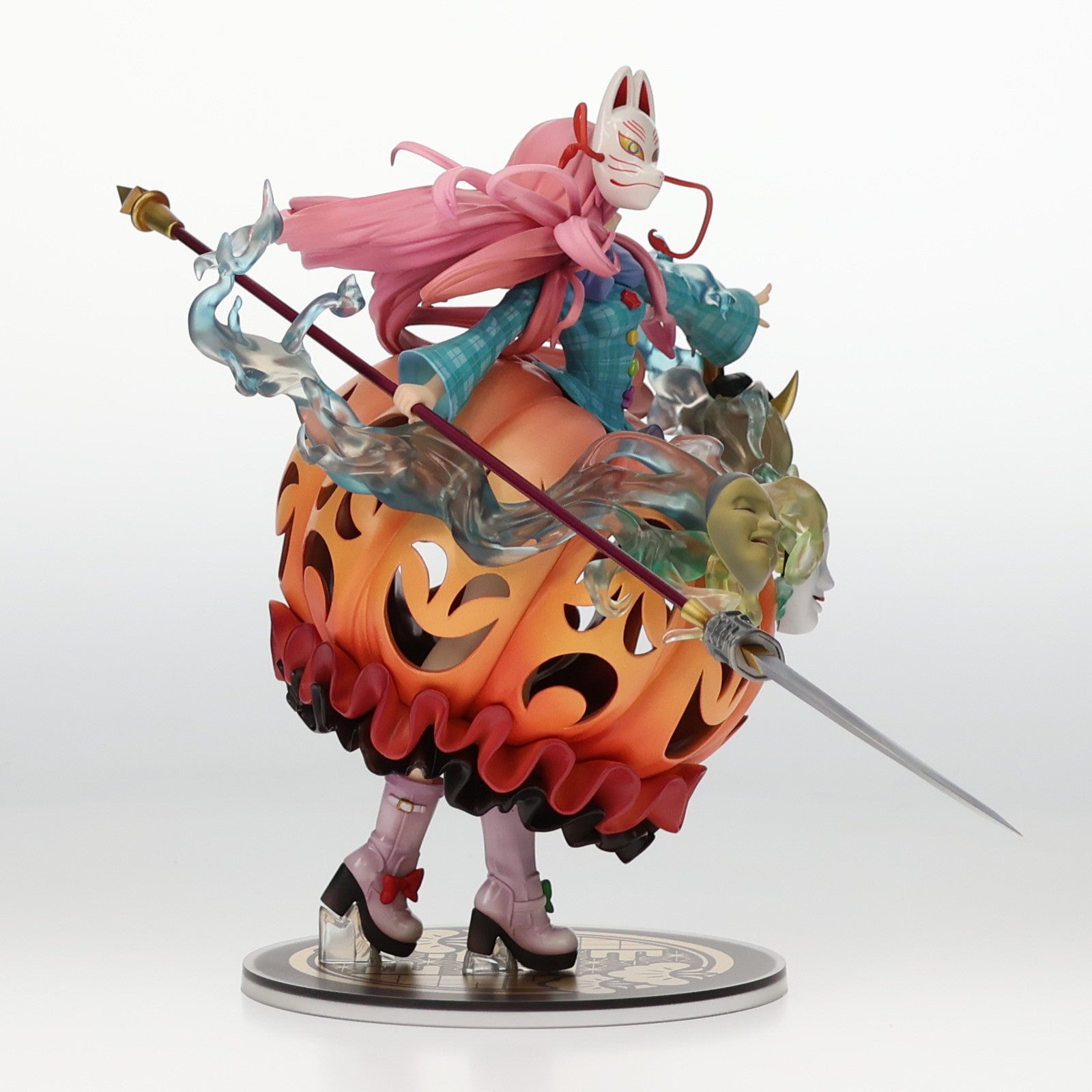 中古即納】[FIG]表情豊かなポーカーフェイス 秦こころ(はたのこころ) 東方project 1/8 完成品 フィギュア キューズQ