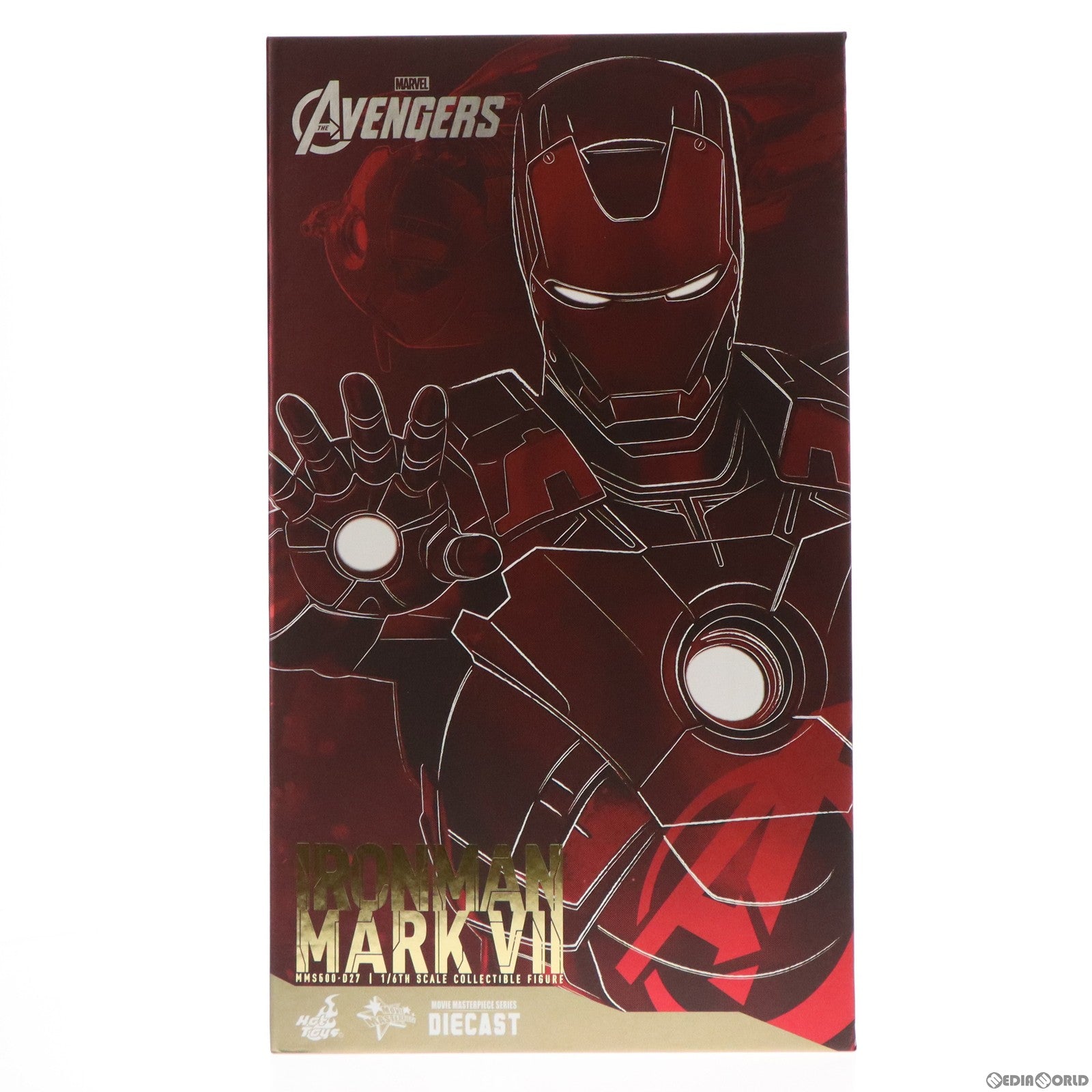 【中古即納】[FIG] ムービー・マスターピース DIECAST アイアンマン・マーク7 アベンジャーズ 1/6 完成品 可動フィギュア(MM#500D27) ホットトイズ(20191225)