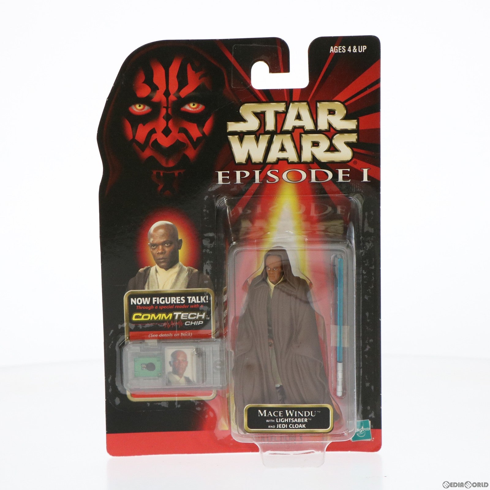 【中古即納】[FIG] コムテック ベーシックフィギュア メイス・ウィンドゥ STAR WARS(スター・ウォーズ) エピソード1/ファントム・メナス 完成品 可動フィギュア トミー(19991231)