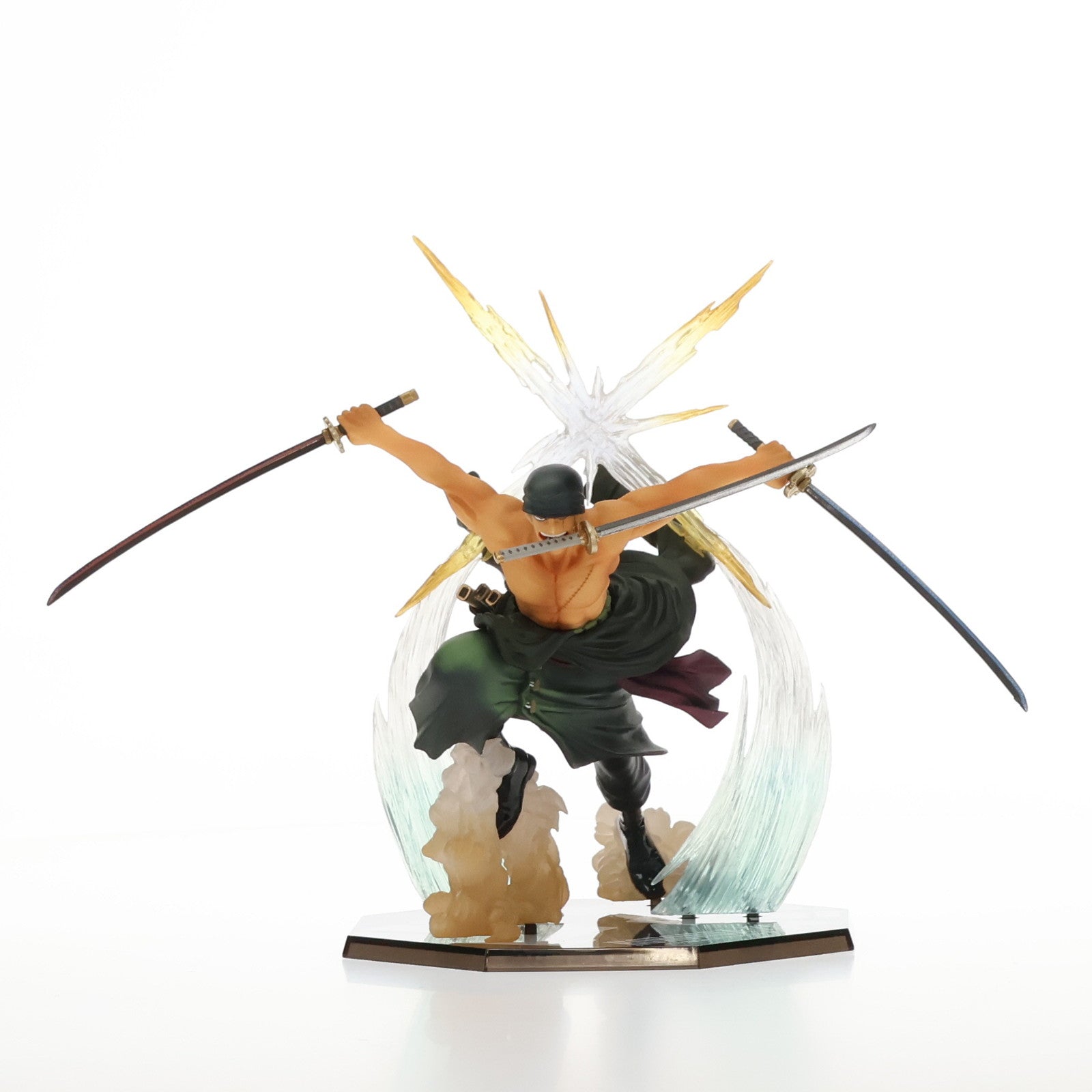 【中古即納】[FIG] (再販) フィギュアーツZERO ロロノア・ゾロ -Battle Ver.煉獄鬼斬り- ONE PIECE(ワンピース) 新世界編 完成品 フィギュア バンダイ(20150515)