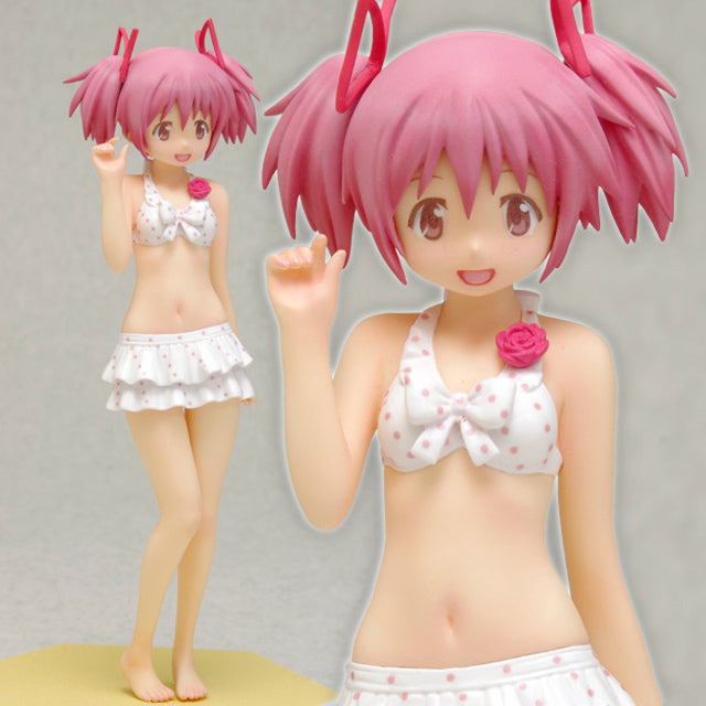 【中古即納】[FIG] BEACH QUEENS(ビーチクイーンズ) 鹿目まどか Ver.2 劇場版 魔法少女まどか☆マギカ [前編] 始まりの物語/[後編] 永遠の物語 1/10 完成品 フィギュア(NF-305) ウェーブ(WAVE) (20140426)