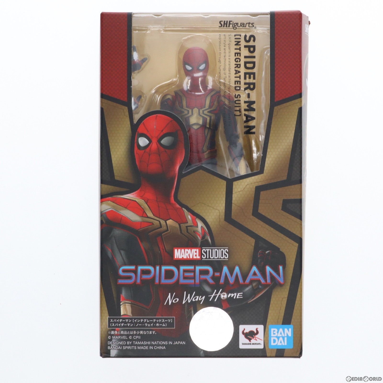 【中古即納】[FIG] S.H.Figuarts(フィギュアーツ) スパイダーマン[インテグレーテッドスーツ] (スパイダーマン:ノー・ウェイ・ホーム) 完成品 可動フィギュア バンダイスピリッツ(20211229)