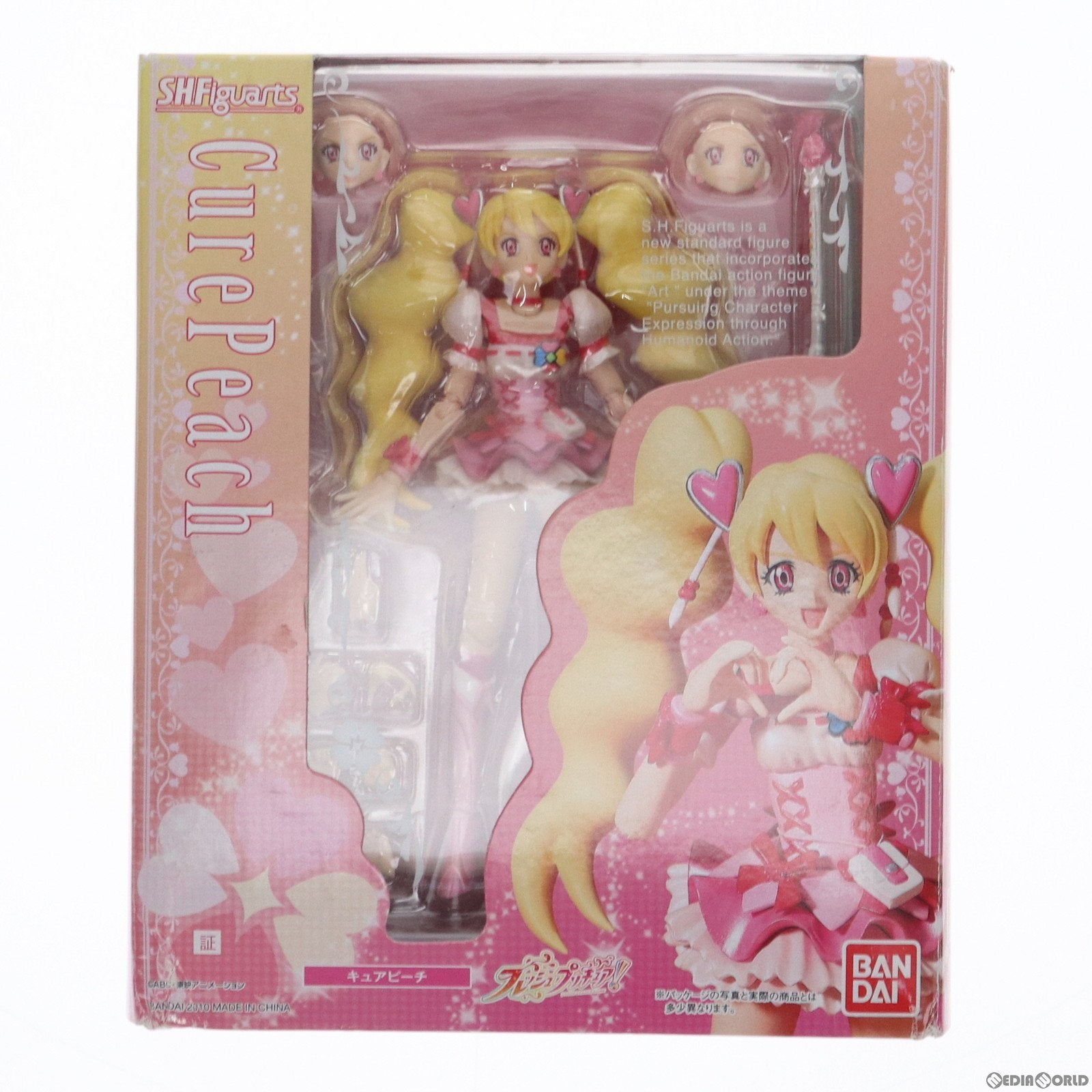 【中古即納】[FIG]S.H.Figuarts(フィギュアーツ) キュアピーチ フレッシュプリキュア! 完成品 可動フィギュア バンダイ(20100527)