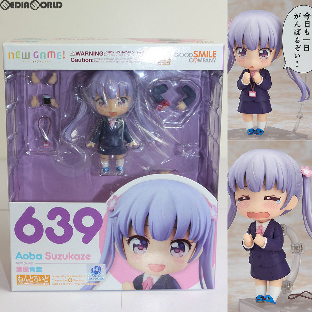 【中古即納】[FIG](再販)ねんどろいど 639 涼風青葉(すずかぜあおば) NEW GAME!(ニューゲーム!) 完成品 可動フィギュア グッドスマイルカンパニー(20161029)