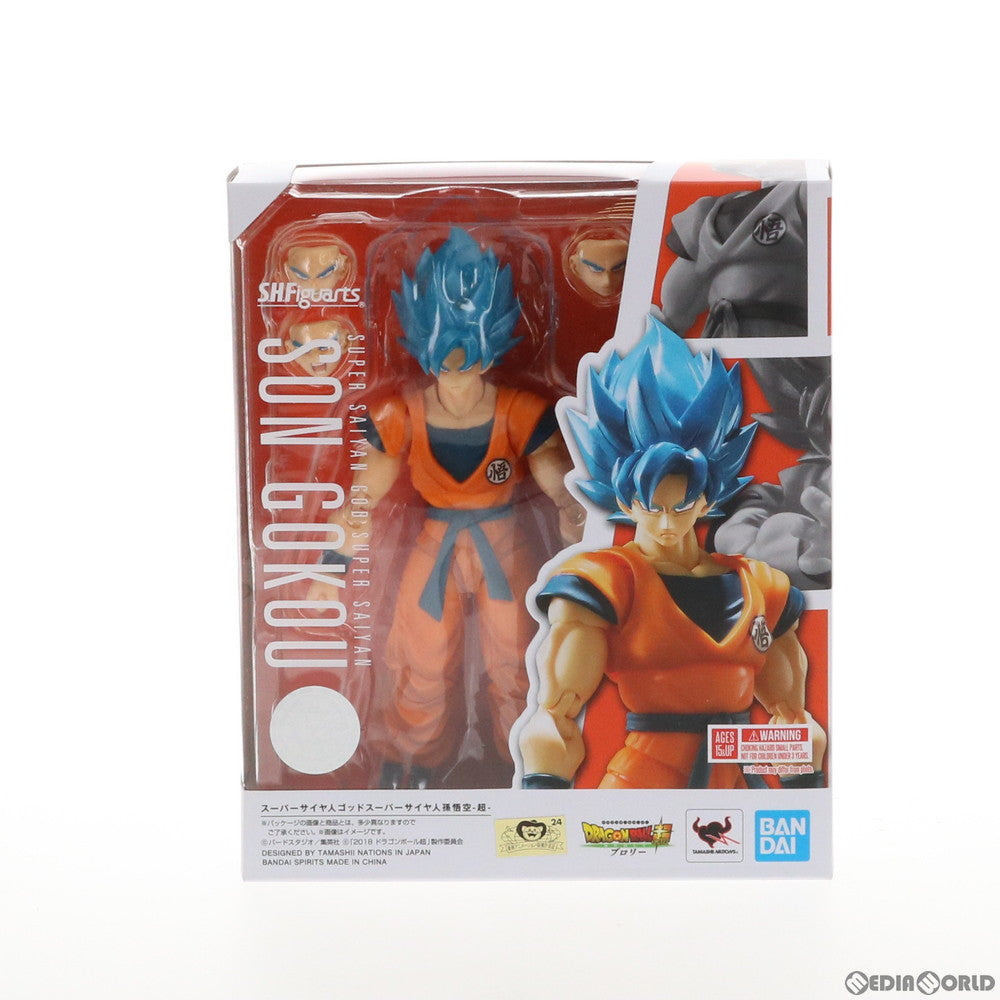 【中古即納】[FIG]S.H.Figuarts(フィギュアーツ) スーパーサイヤ人ゴッドスーパーサイヤ人孫悟空-超- ドラゴンボール超(スーパー) ブロリー 完成品 可動フィギュア バンダイスピリッツ(20190713)