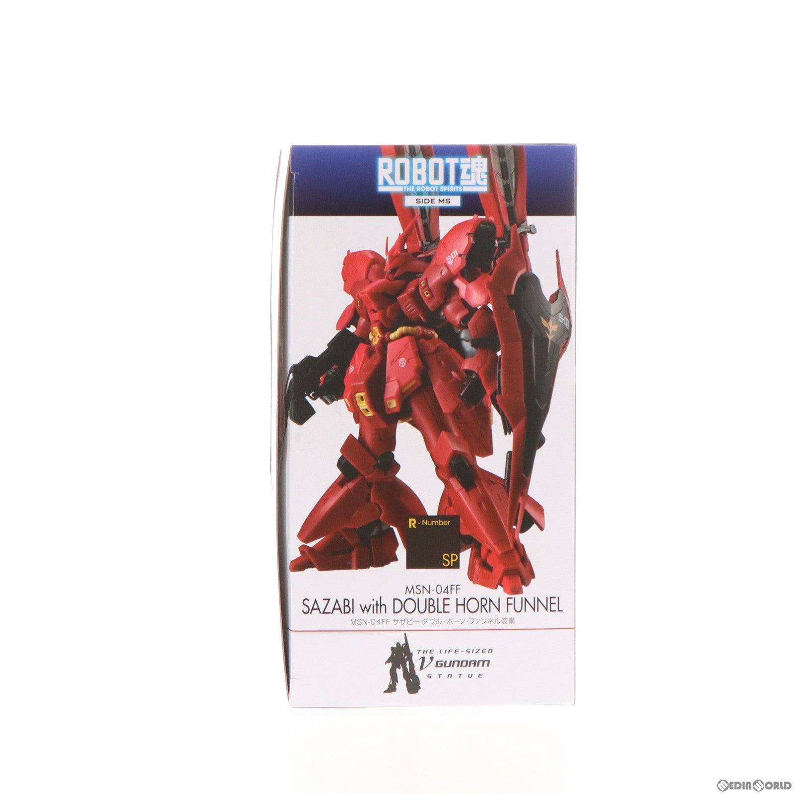 【中古即納】[FIG]魂ウェブ商店限定 ROBOT魂(SIDE MS) MSN-04FF サザビー ダブル・ホーン・ファンネル装備 機動戦士ガンダム 逆襲のシャア 完成品 可動フィギュア バンダイスピリッツ(20240215)