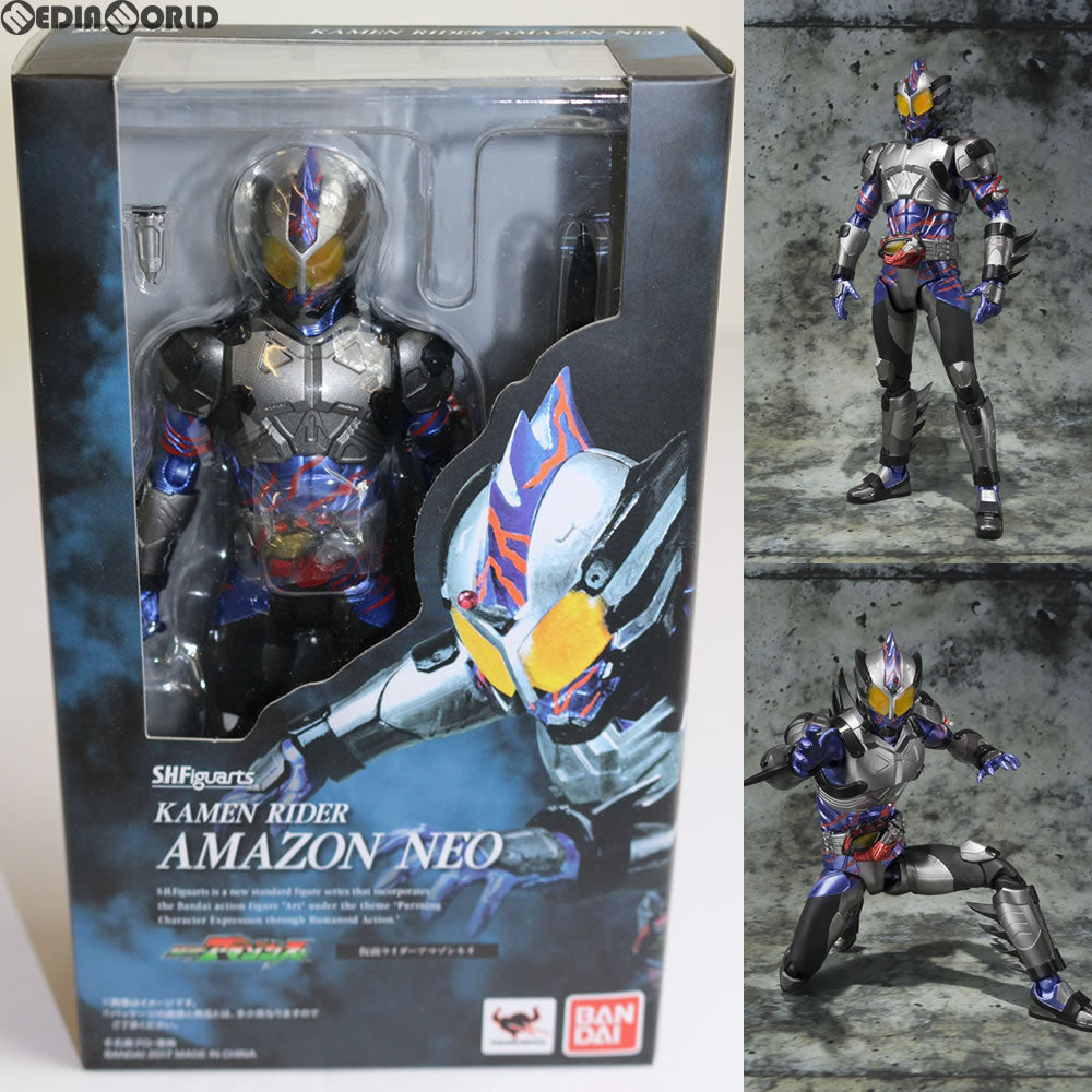 【中古即納】[FIG]S.H.Figuarts(フィギュアーツ) 仮面ライダーアマゾンネオ 仮面ライダーアマゾンズ 完成品 可動フィギュア バンダイ(20171028)