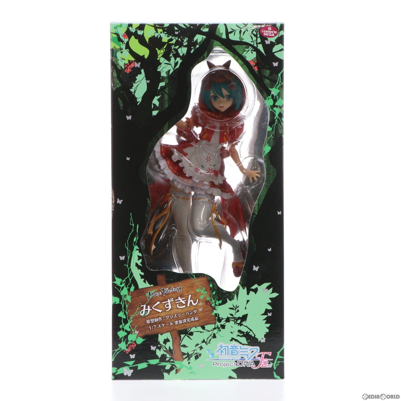 中古即納】[FIG]みくずきん 初音ミク -Project DIVA- 2nd 1/7 完成品 フィギュア マックスファクトリー