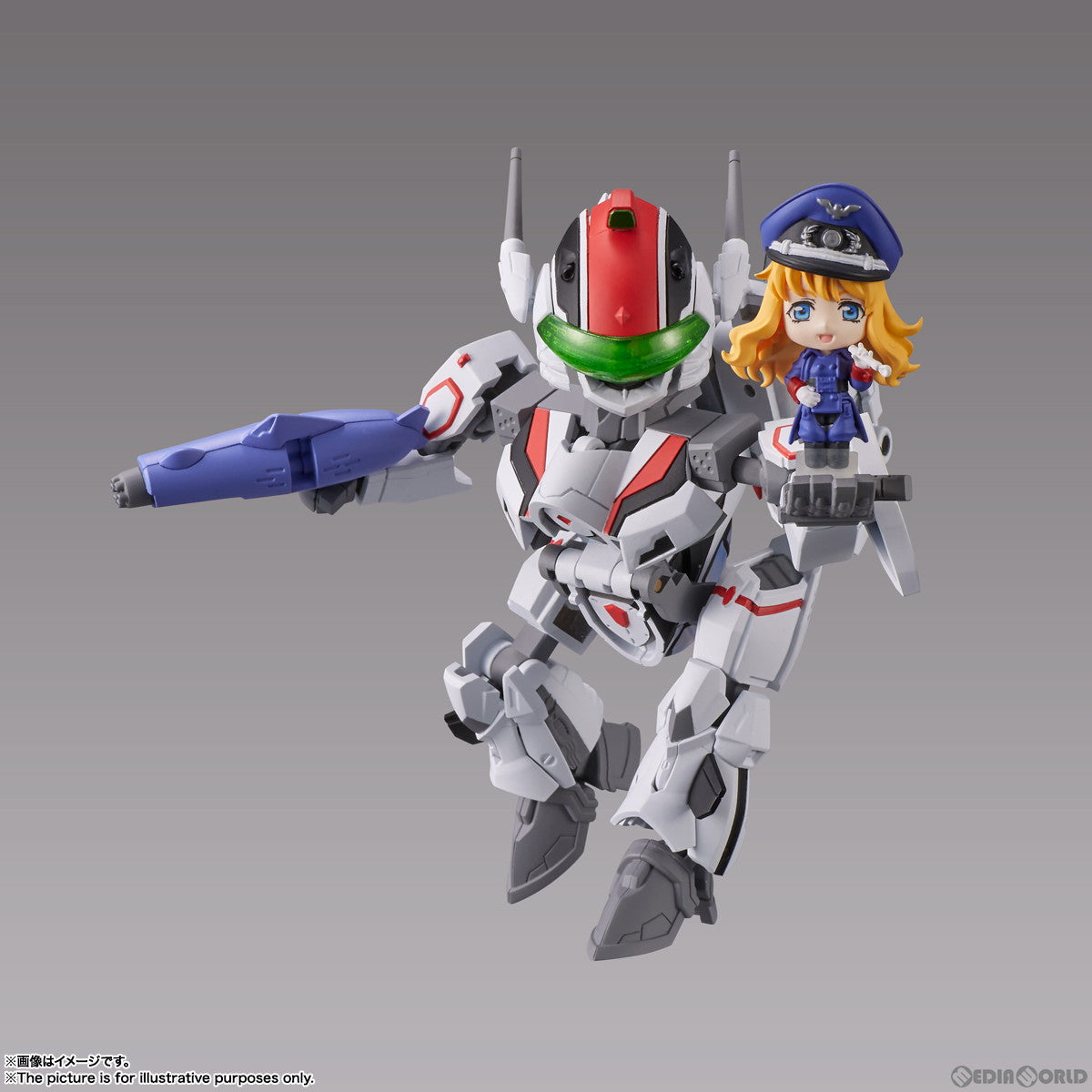 【中古即納】[FIG] TINY SESSION(タイニーセッション) VF-25F メサイアバルキリー(アルト機) with シェリル マクロスF(フロンティア) 完成品 可動フィギュア バンダイスピリッツ(20221118)