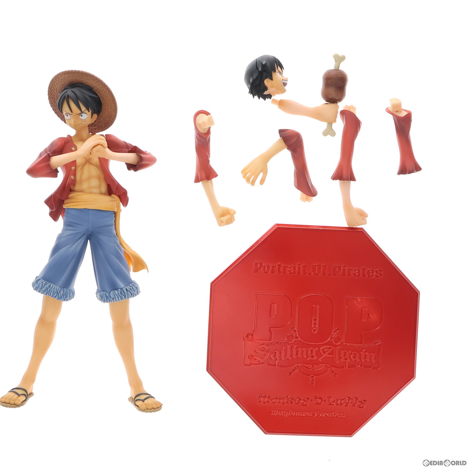 【中古即納】[FIG]Portrait.Of.Pirates P.O.P Sailing Again モンキー・D・ルフィ ONE PIECE(ワンピース) 1/8 完成品 フィギュア メガハウス(20111224)