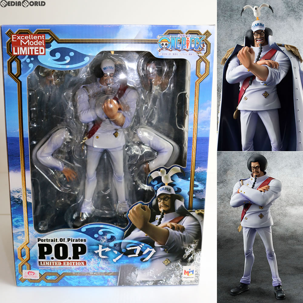 【中古即納】[FIG] オンラインショップ限定 Portrait.Of.Pirates P.O.P LIMITED EDITION センゴク ONE PIECE(ワンピース) 1/8 完成品 フィギュア メガハウス(20140331)