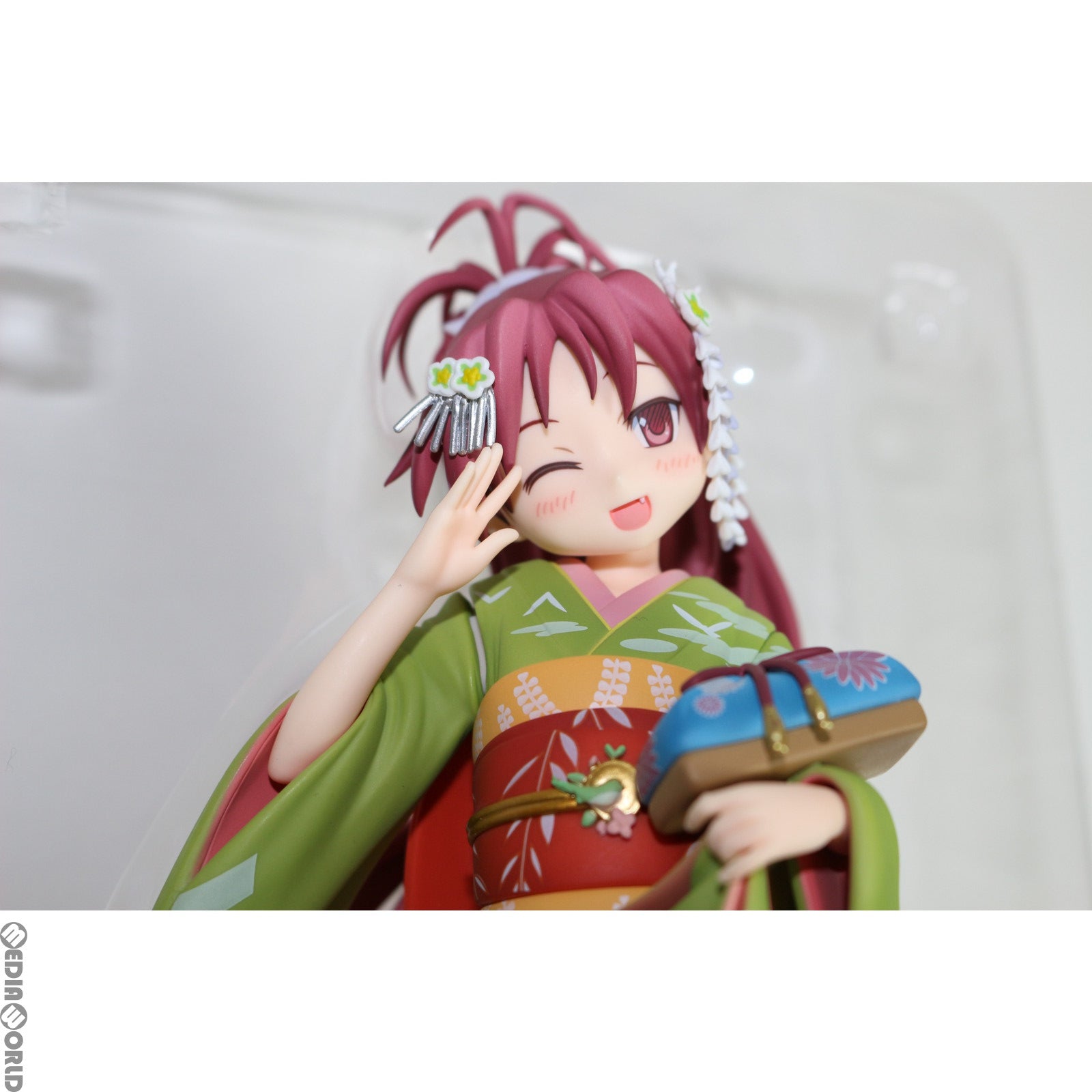 【中古即納】[FIG]ANIPLEX+限定 佐倉杏子(さくらきょうこ) 舞妓ver. 劇場版 魔法少女まどか☆マギカ 1/8 完成品 フィギュア(PLUS-0536) アニプレックス(20151130)