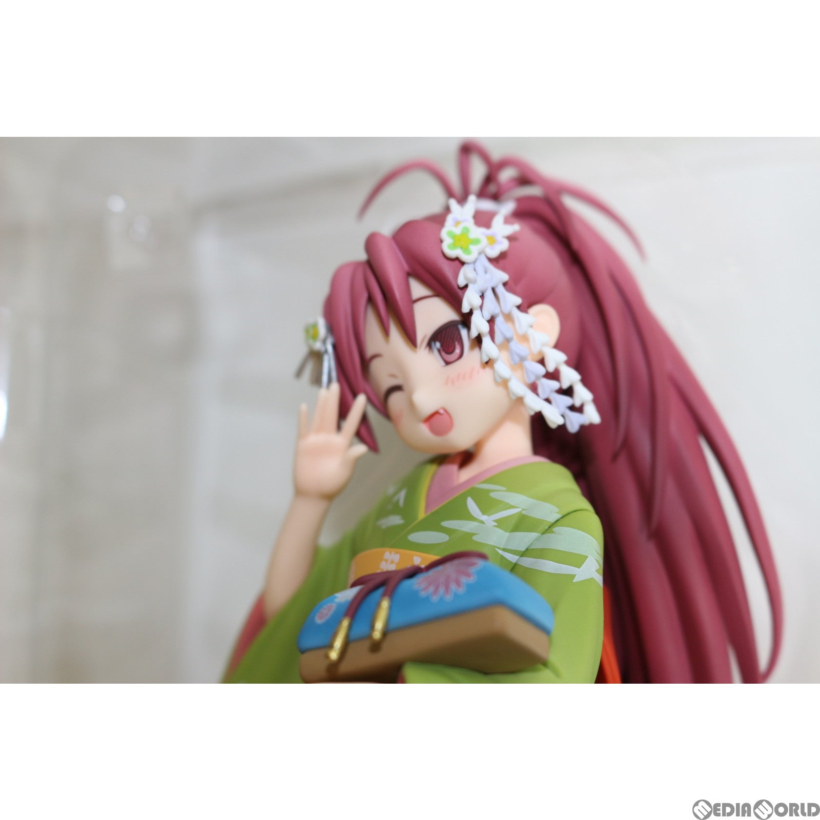 【中古即納】[FIG]ANIPLEX+限定 佐倉杏子(さくらきょうこ) 舞妓ver. 劇場版 魔法少女まどか☆マギカ 1/8 完成品 フィギュア(PLUS-0536) アニプレックス(20151130)