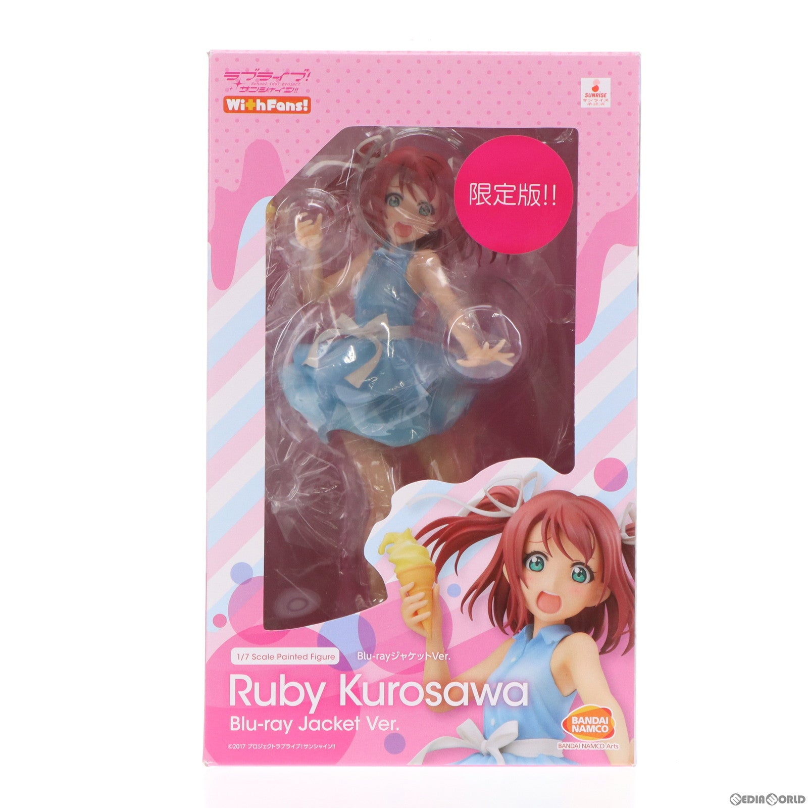 【中古即納】[FIG] バンダイビジュアルクラブ限定特典付属 黒澤ルビィ(くろさわるびぃ) Blu-rayジャケットVer.(限定版!!) ラブライブ!サンシャイン!! 1/7 完成品 フィギュア(TU-1457) バンダイナムコアーツ(20190531)