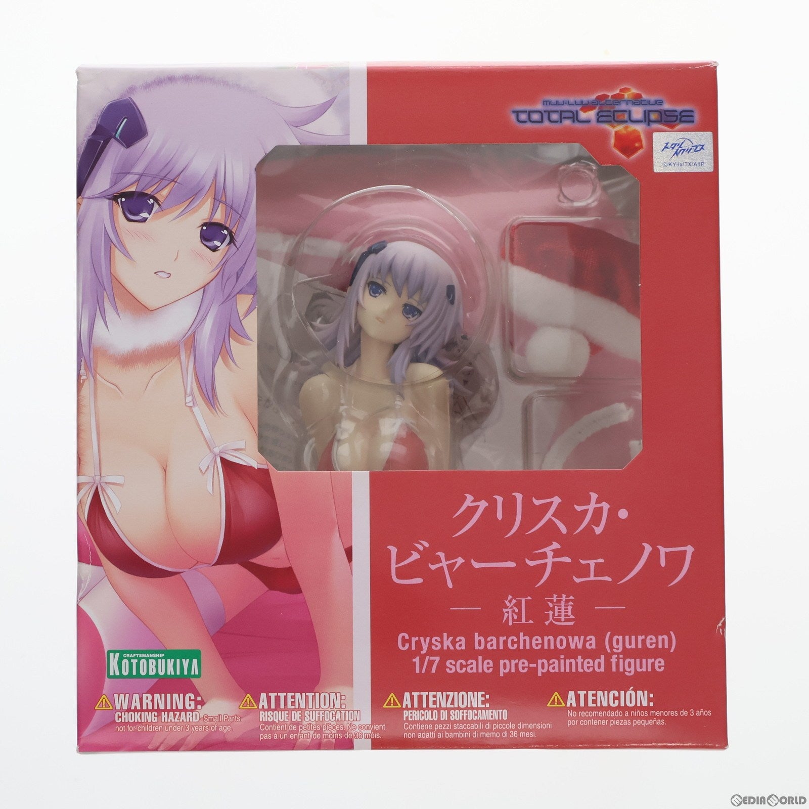 【中古即納】[FIG]クリスカ・ビャーチェノワ -紅蓮- マブラヴ オルタネイティヴ トータル・イクリプス 1/7 完成品 フィギュア コトブキヤ(20120727)