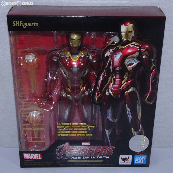 【中古即納】[FIG](再販)S.H.Figuarts(フィギュアーツ) アイアンマン マーク45 アベンジャーズ/エイジ・オブ・ウルトロン 完成品  可動フィギュア バンダイスピリッツ(20150829)