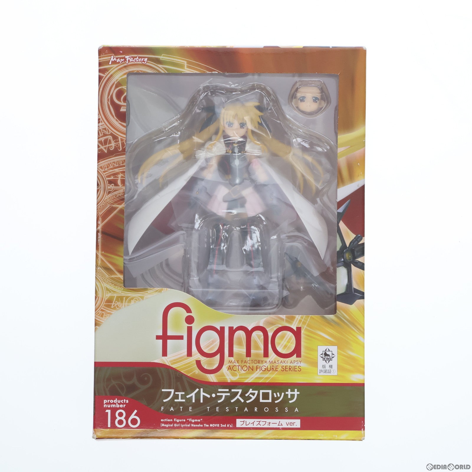 【中古即納】[FIG]figma(フィグマ) 186 フェイト・テスタロッサ ブレイズフォームver. 魔法少女リリカルなのは The MOVIE 2nd A's 完成品 可動フィギュア マックスファクトリー(20130721)