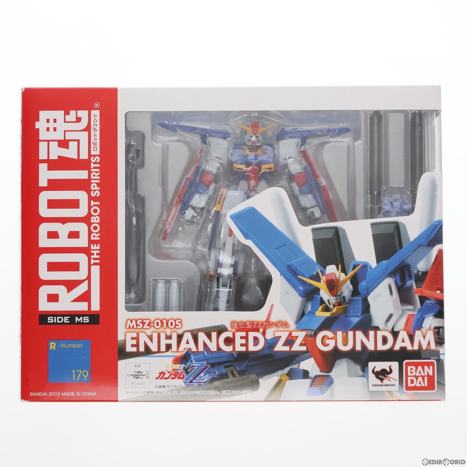 【中古即納】[FIG]ROBOT魂(SIDE MS) 強化型ZZガンダム 機動戦士ガンダムZZ(ダブルゼータ) 完成品 可動フィギュア バンダイ(20150418)