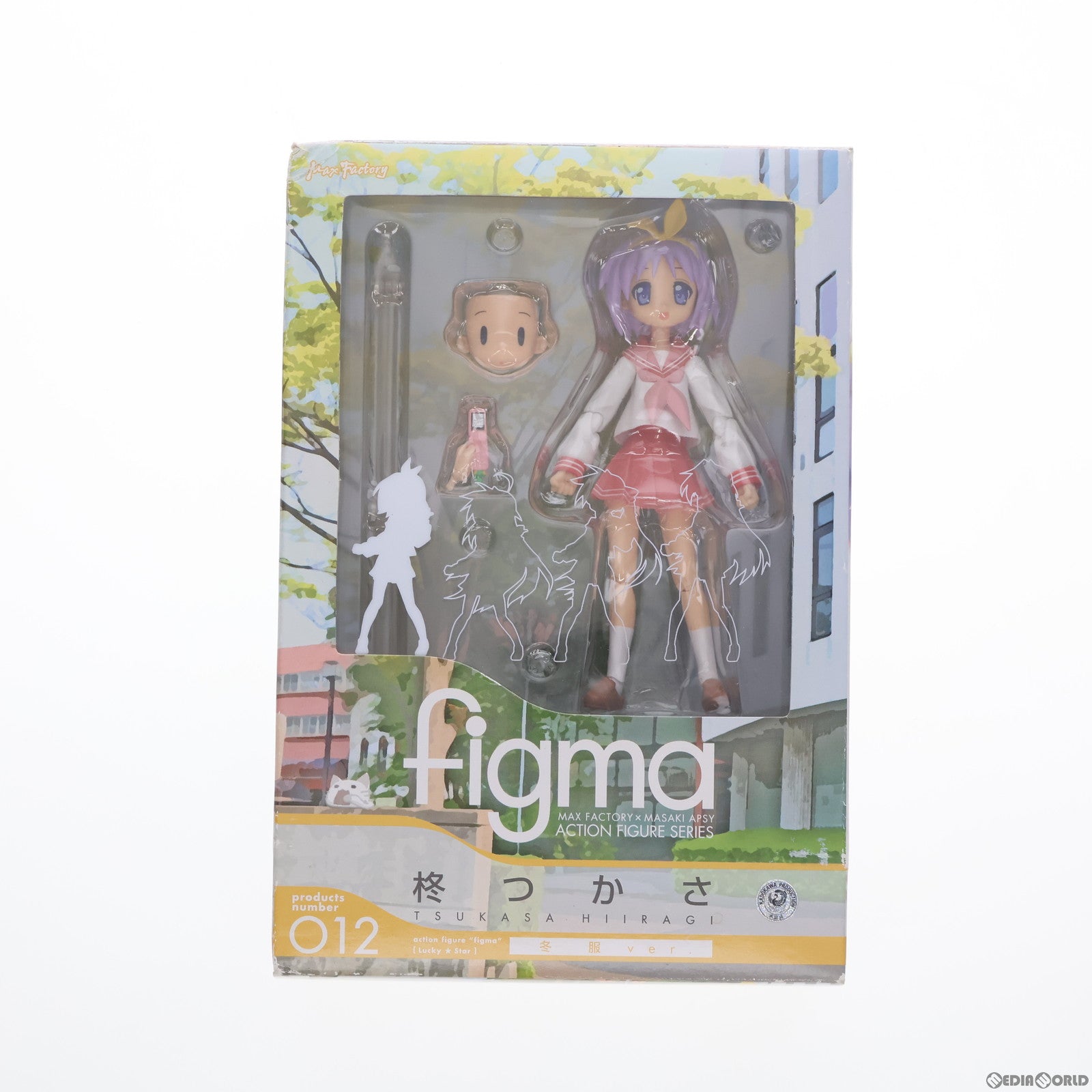 【中古即納】[FIG]figma(フィグマ) 012 柊つかさ(ひいらぎつかさ) 冬服ver. TVアニメ らき☆すた 完成品 可動フィギュア マックスファクトリー(20080829)