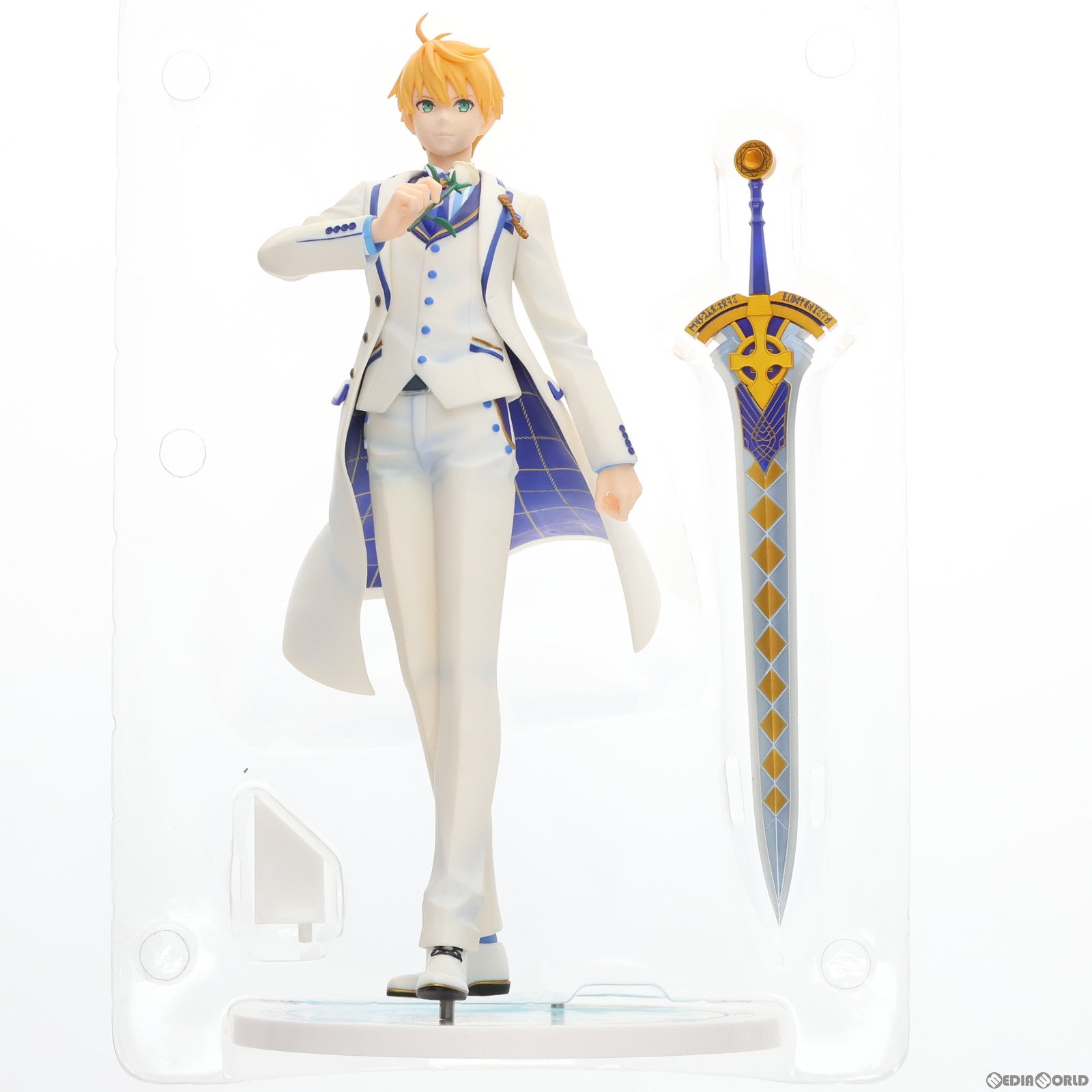 【中古即納】[FIG] セイバー/アーサー・ペンドラゴン〔プロトタイプ〕 霊衣解放ホワイトローズ 「Fate/Grand Order」 1/7 ABS PVC製塗装済み完成品 ANIPLEX+限定 フィギュア アニプレックス(20190831)