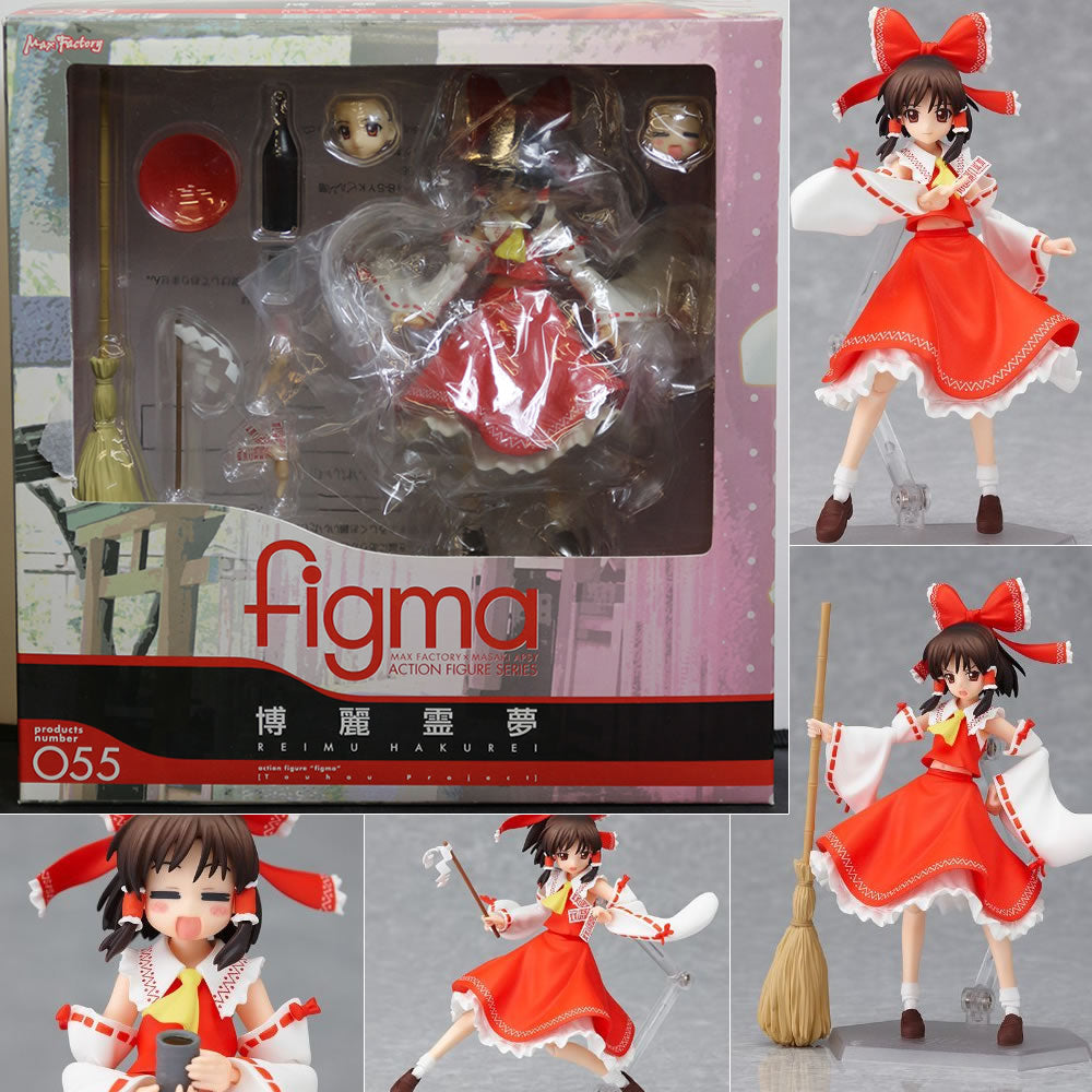 【中古即納】[FIG]figma(フィグマ) 055 博麗霊夢(はくれいれいむ) 東方Project 完成品 可動フィギュア マックスファクトリー(20100131)