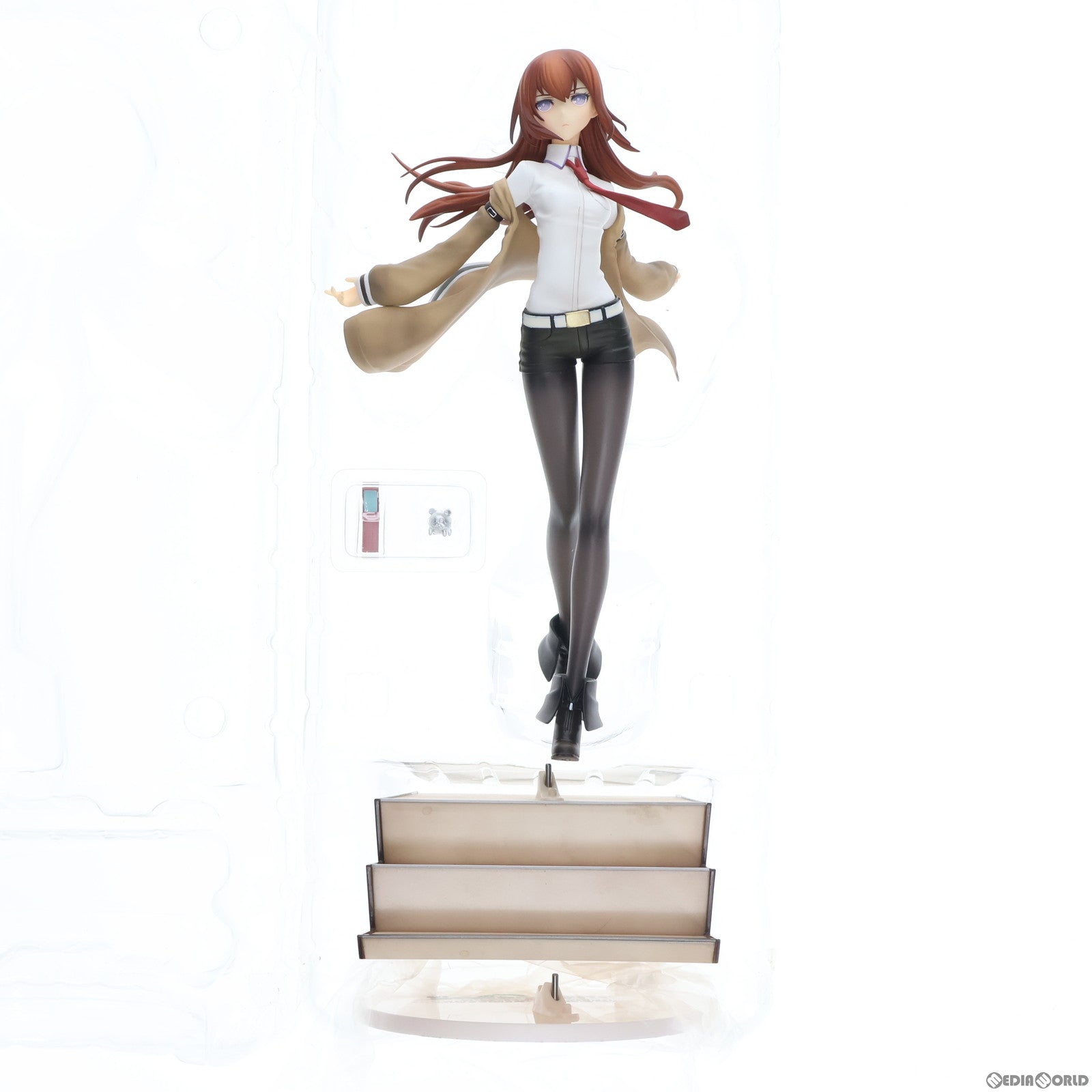 【中古即納】[FIG]牧瀬紅莉栖(まきせくりす) STEINS;GATE(シュタインズ・ゲート) 1/8 完成品 フィギュア グッドスマイルカンパニー(20120330)