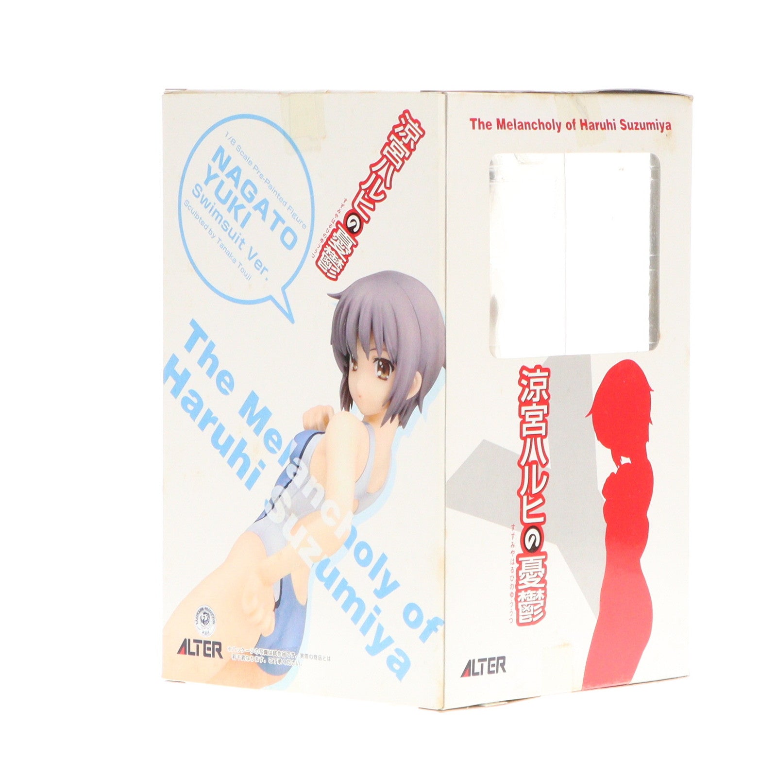 【中古即納】[FIG]長門有希(ながとゆき) 水着Ver. 涼宮ハルヒの憂鬱 1/8 完成品 フィギュア アルター(20080429)