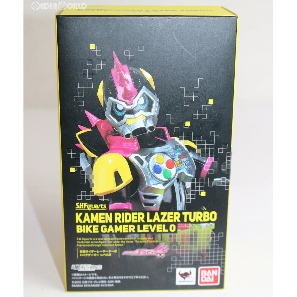 【中古即納】[FIG]魂ウェブ商店限定 S.H.Figuarts(フィギュアーツ) 仮面ライダーレーザーターボ バイクゲーマー レベル0 仮面ライダーエグゼイド 完成品 可動フィギュア バンダイスピリッツ(20180531)