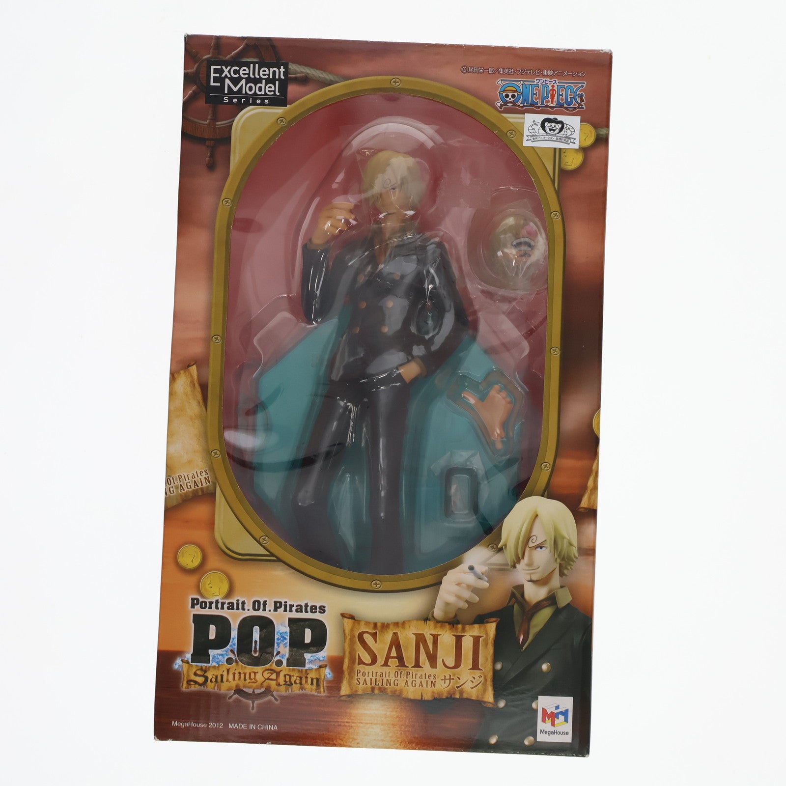 【中古即納】[FIG]Portrait.Of.Pirates P.O.P Sailing Again サンジ ONE PIECE(ワンピース) 1/8 完成品 フィギュア メガハウス(20121201)