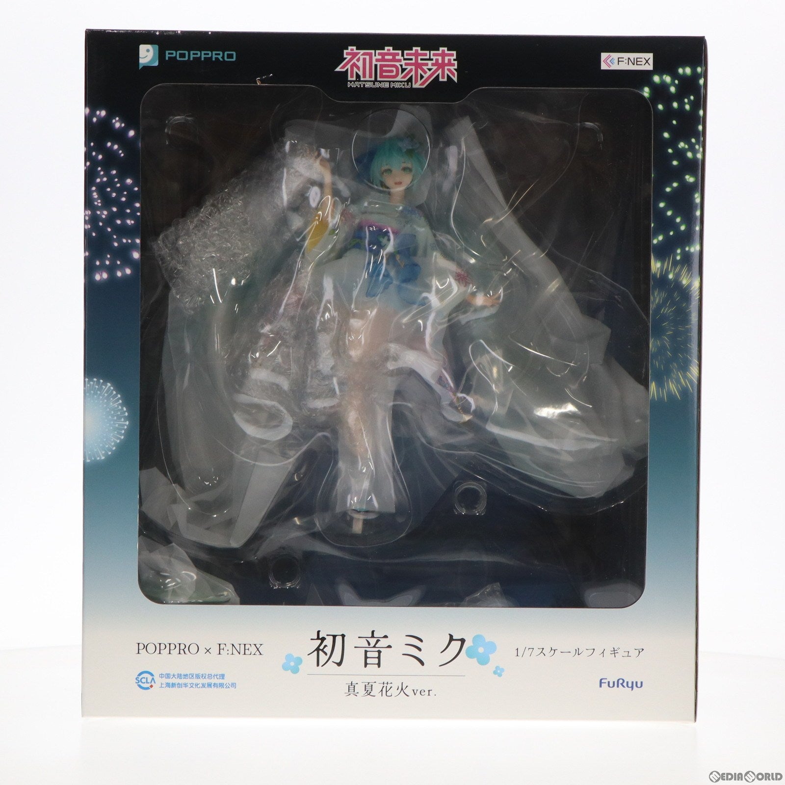 【中古即納】[FIG] 予約特典付属 F:NEX限定 初音ミク 真夏花火Ver. キャラクター・ボーカル・シリーズ 01 初音ミク 1/7 完成品 フィギュア(AMU-FNX868) フリュー(20240331)