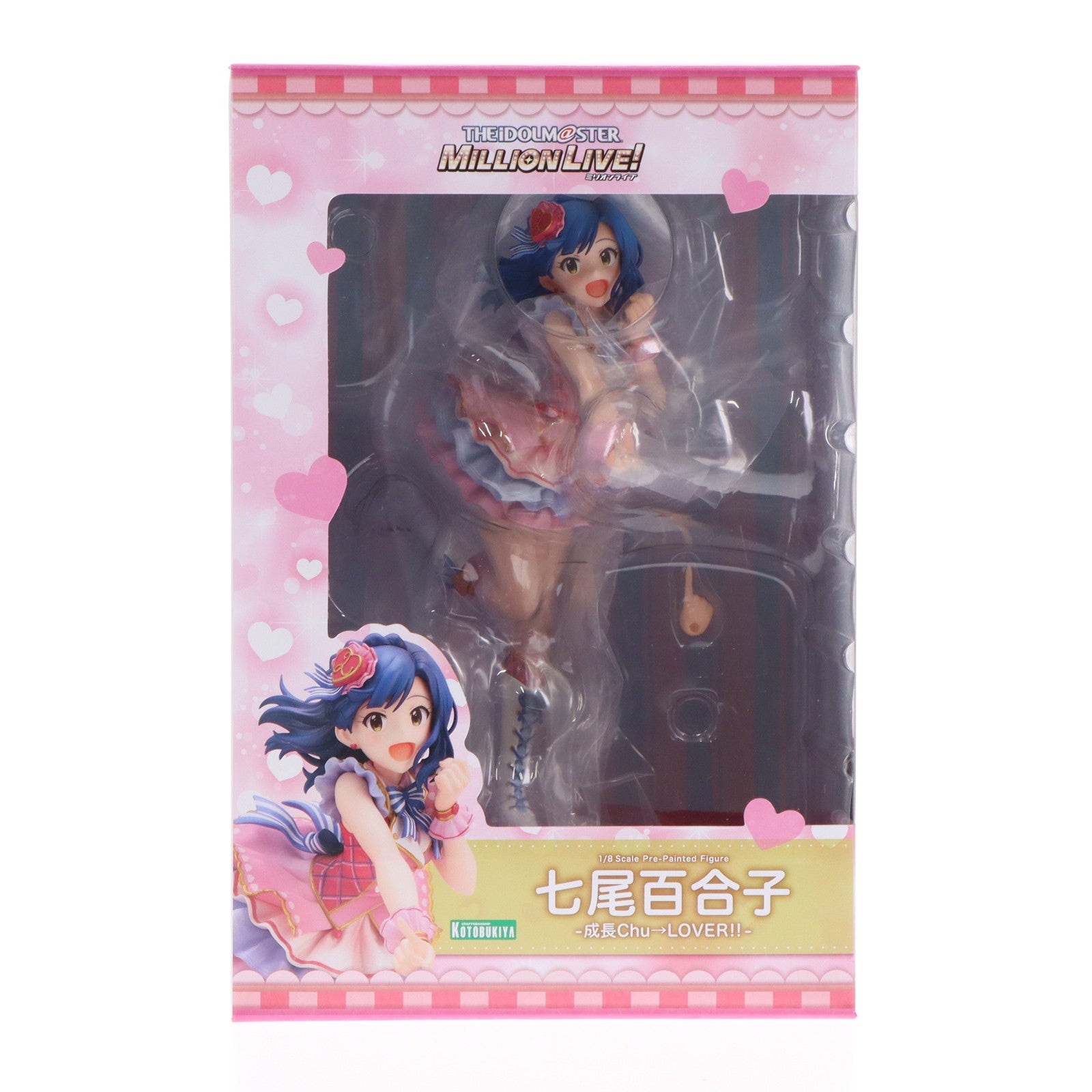 【中古即納】[FIG]コトブキヤショップ限定特典付属 七尾百合子-成長Chu→LOVER!!-(ななおゆりこ) アイドルマスター ミリオンライブ! 1/8 完成品 フィギュア(PP961) コトブキヤ(20220831)