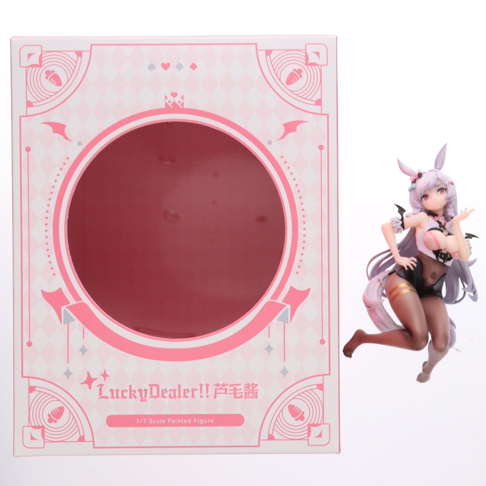 【中古即納】[FIG] 初回生産特典2種付属 葦毛ちゃん(あしげちゃん) ラッキーディーラーver. 1/7 完成品 フィギュア(海外流通版) Solarain(ソラレーン) (20230721)