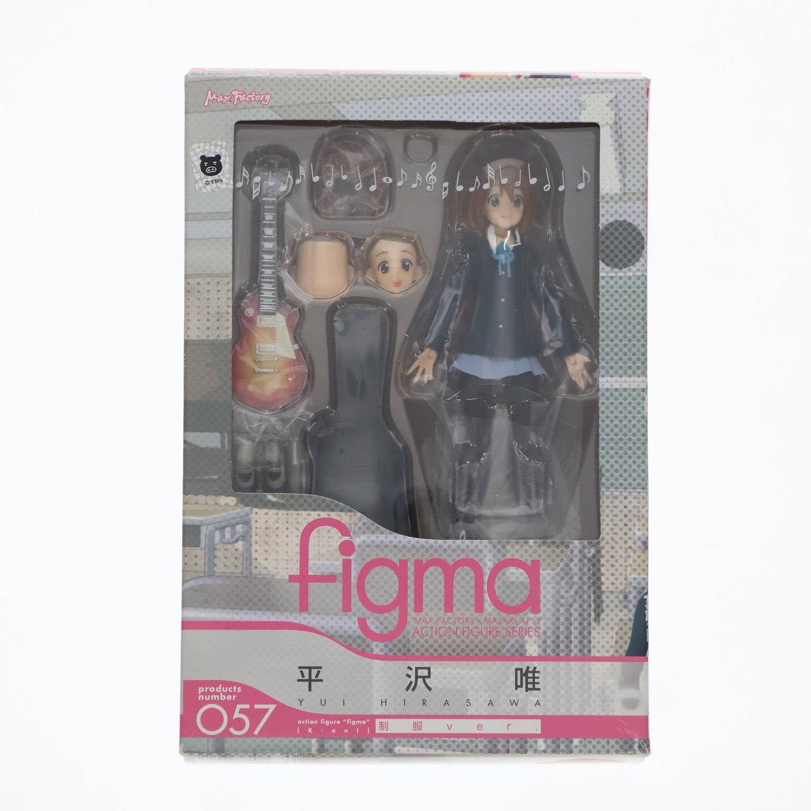 【中古即納】[FIG]figma(フィグマ) 057 平沢唯(ひらさわゆい) 制服Ver. けいおん! 完成品 可動フィギュア マックスファクトリー(20100930)